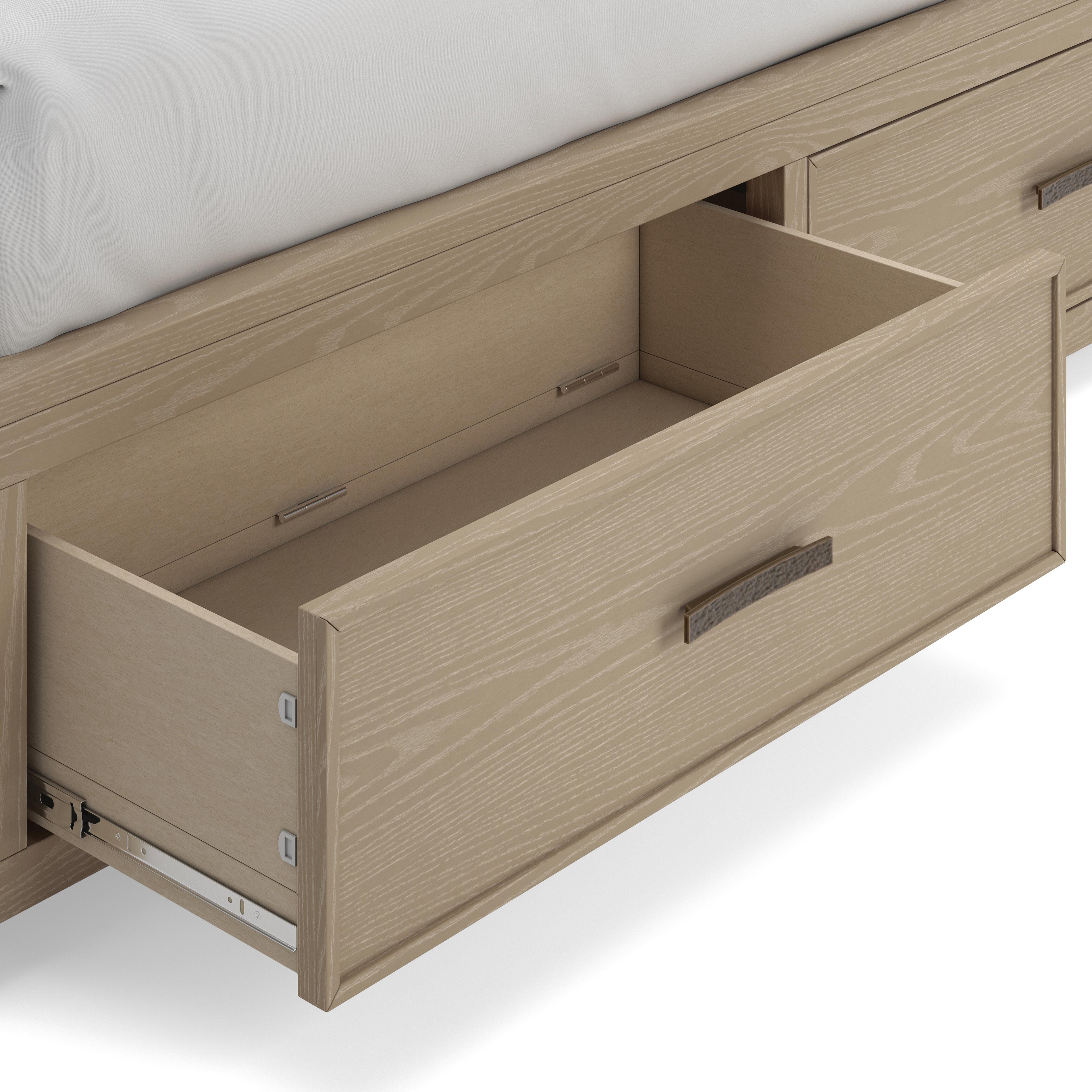 Calmoro King Bookcase Bed, Gray, large