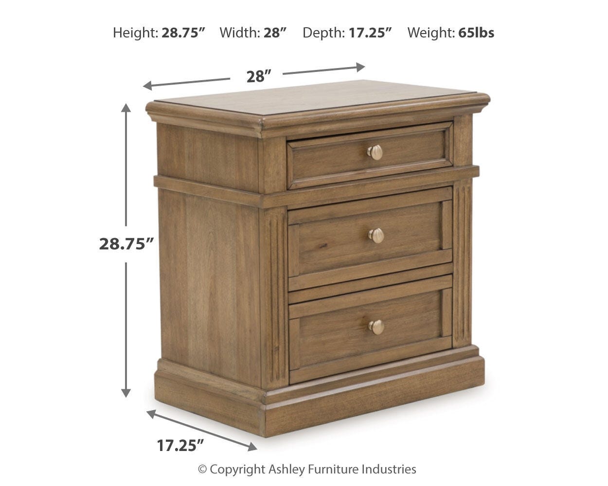 Mylarken Queen Panel Bed with Mirrored Dresser and Nightstand | Ashley