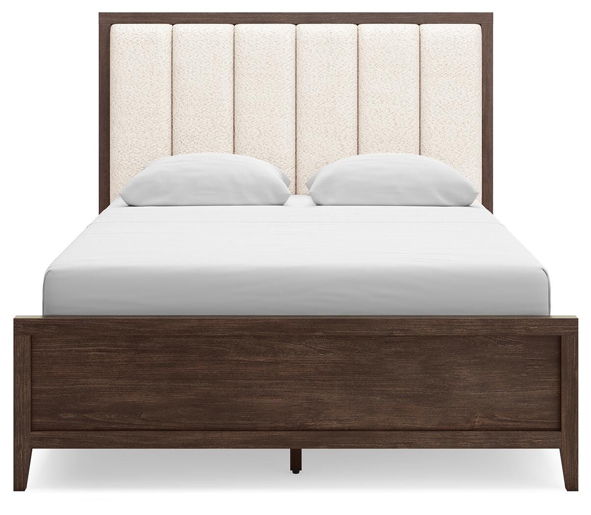 Cama tapizada tamaño Queen con panel Westonfort - image 3