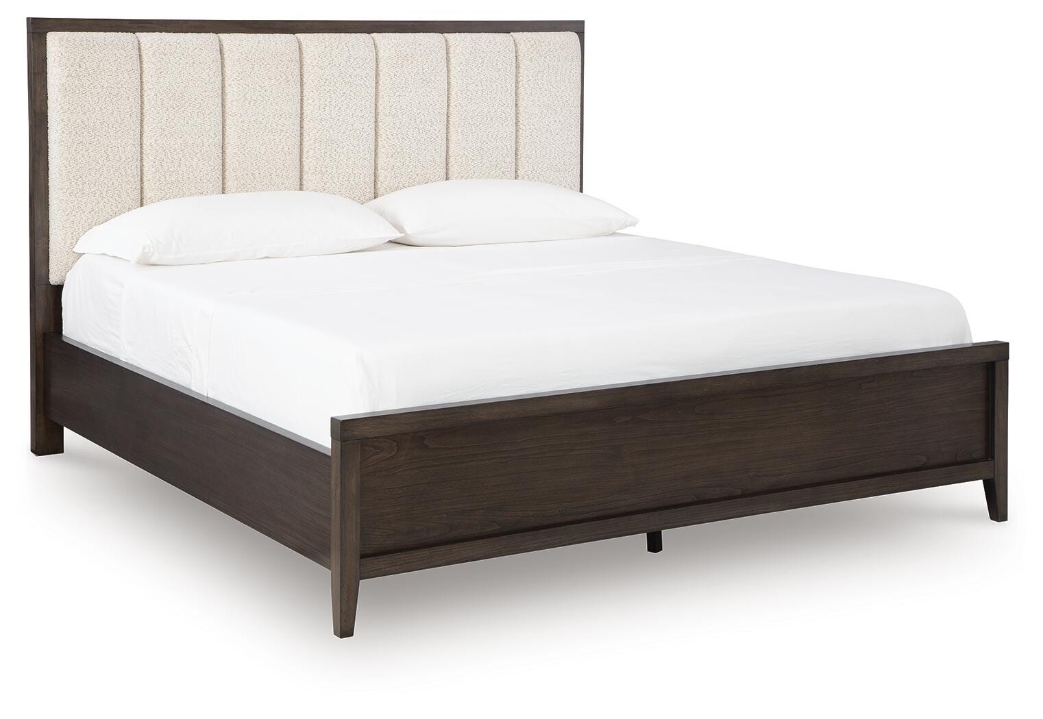 Westonfort King Upholstered Panel Bed, Espresso, large