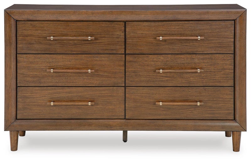 Lyncott 6 Drawer Dresser, Brown
