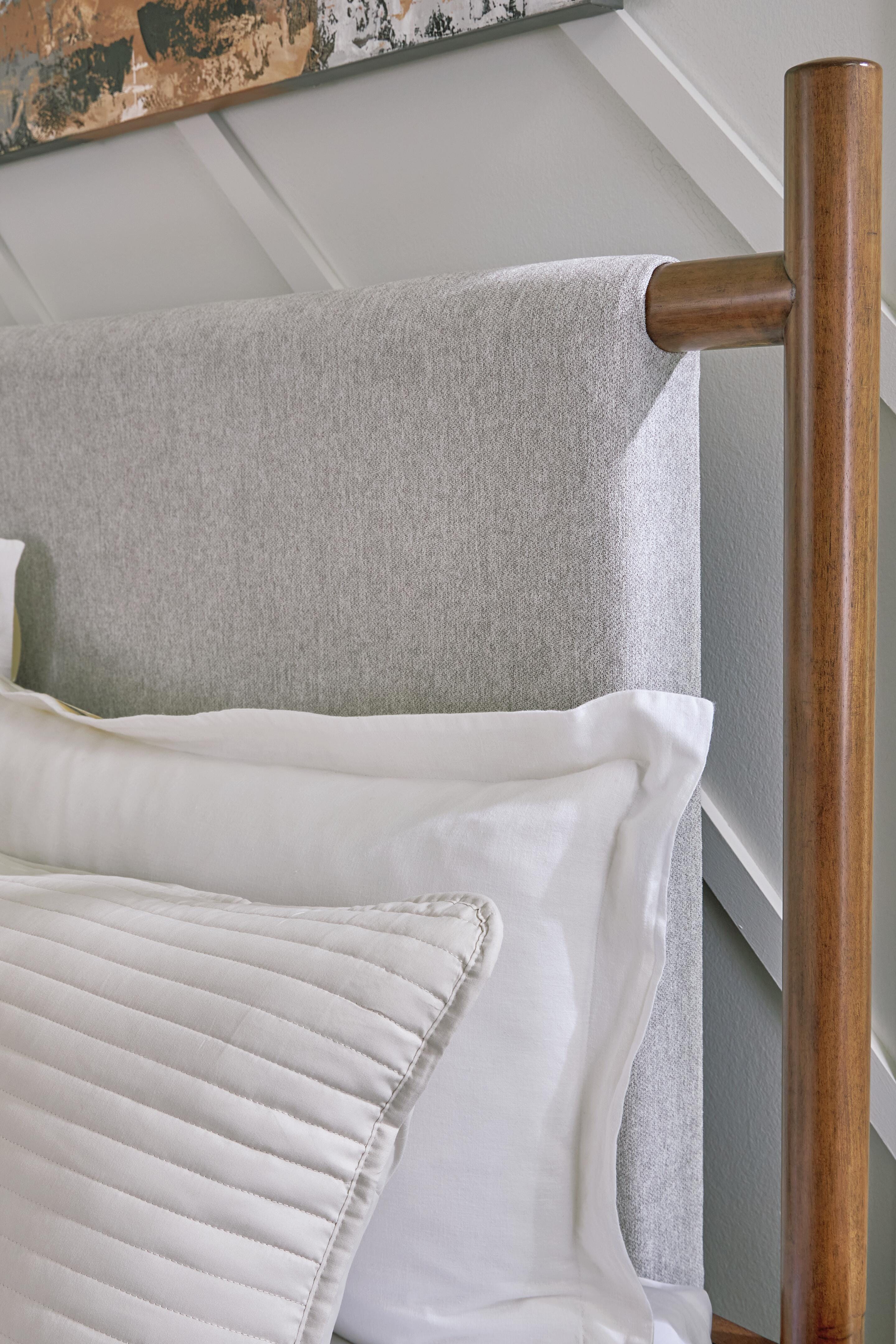 Lyncott Queen Upholstered Panel Bed - image 2