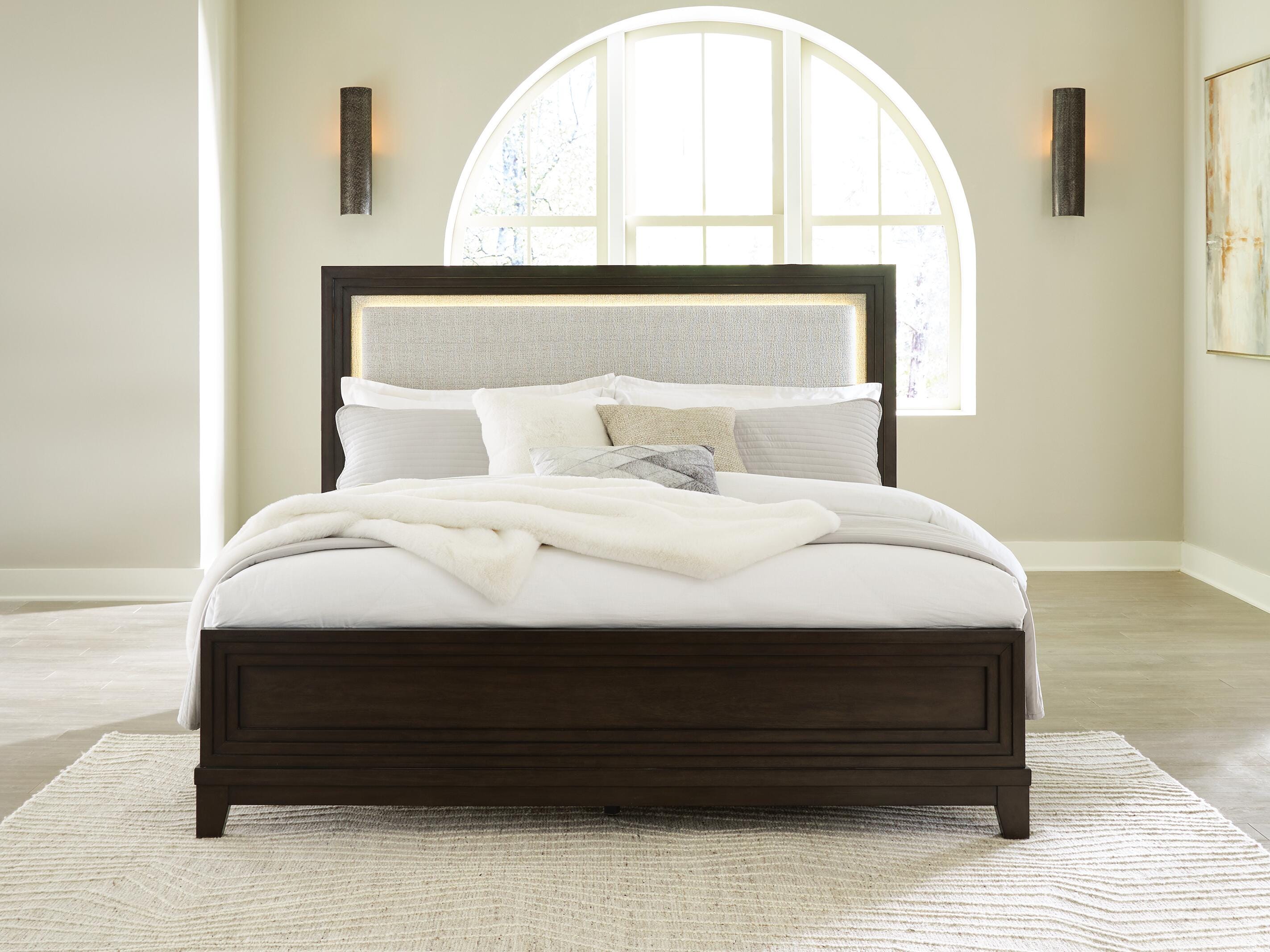 Neymorton King Upholstered Panel Bed - image 1