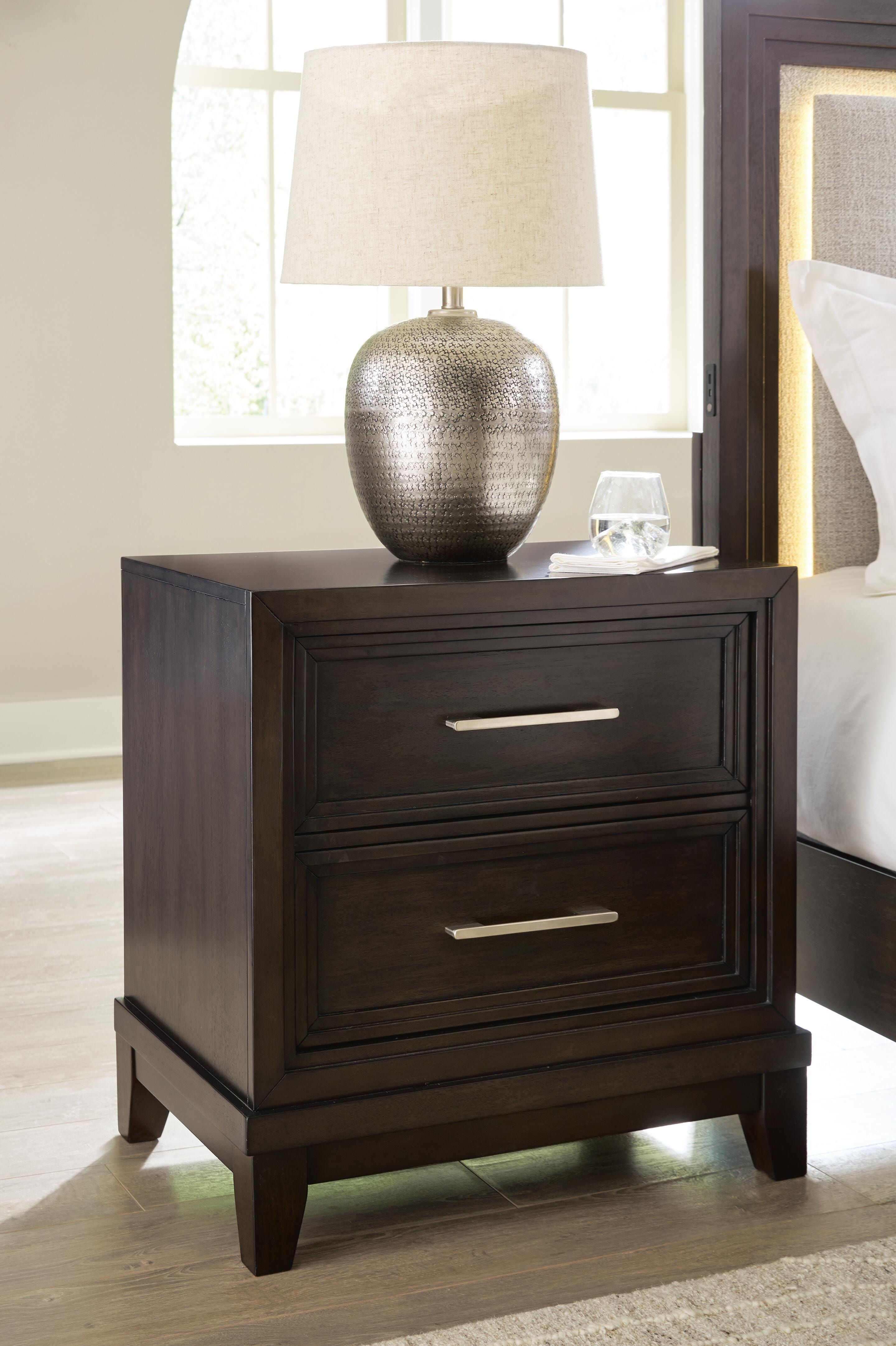 Neymorton Queen Upholstered Panel Bed, Dresser, Mirror and Nightstand - image 12