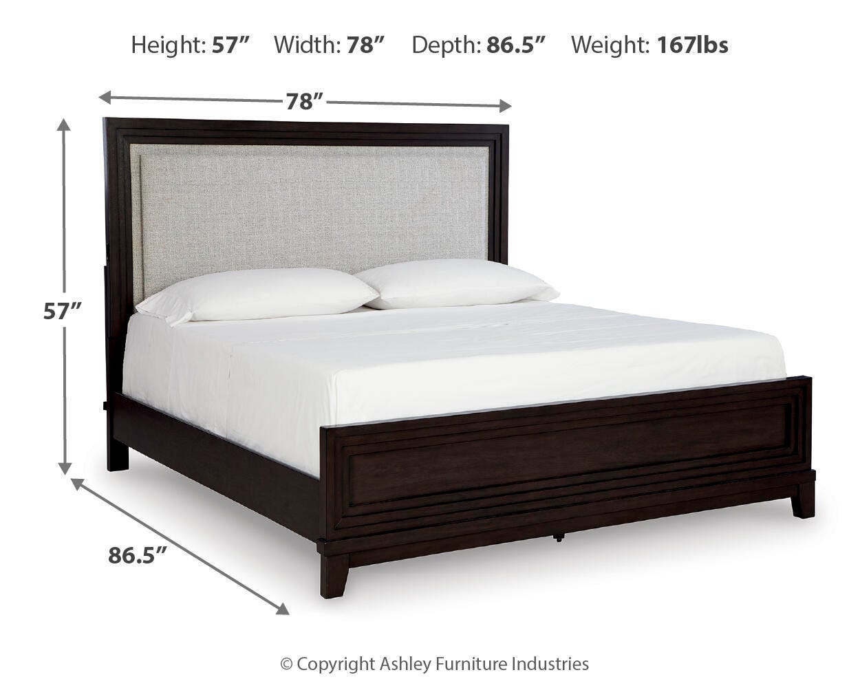 Neymorton King Upholstered Panel Bed - image 4