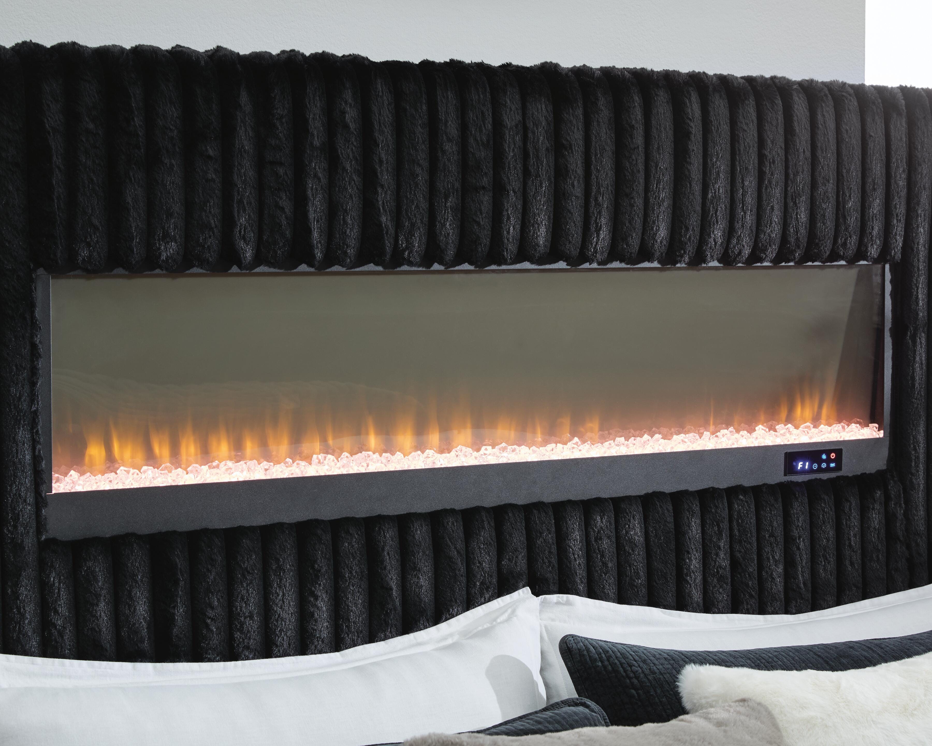 Tayleena Queen Upholstered Bed with Fireplace and Wireless Audio - image 12