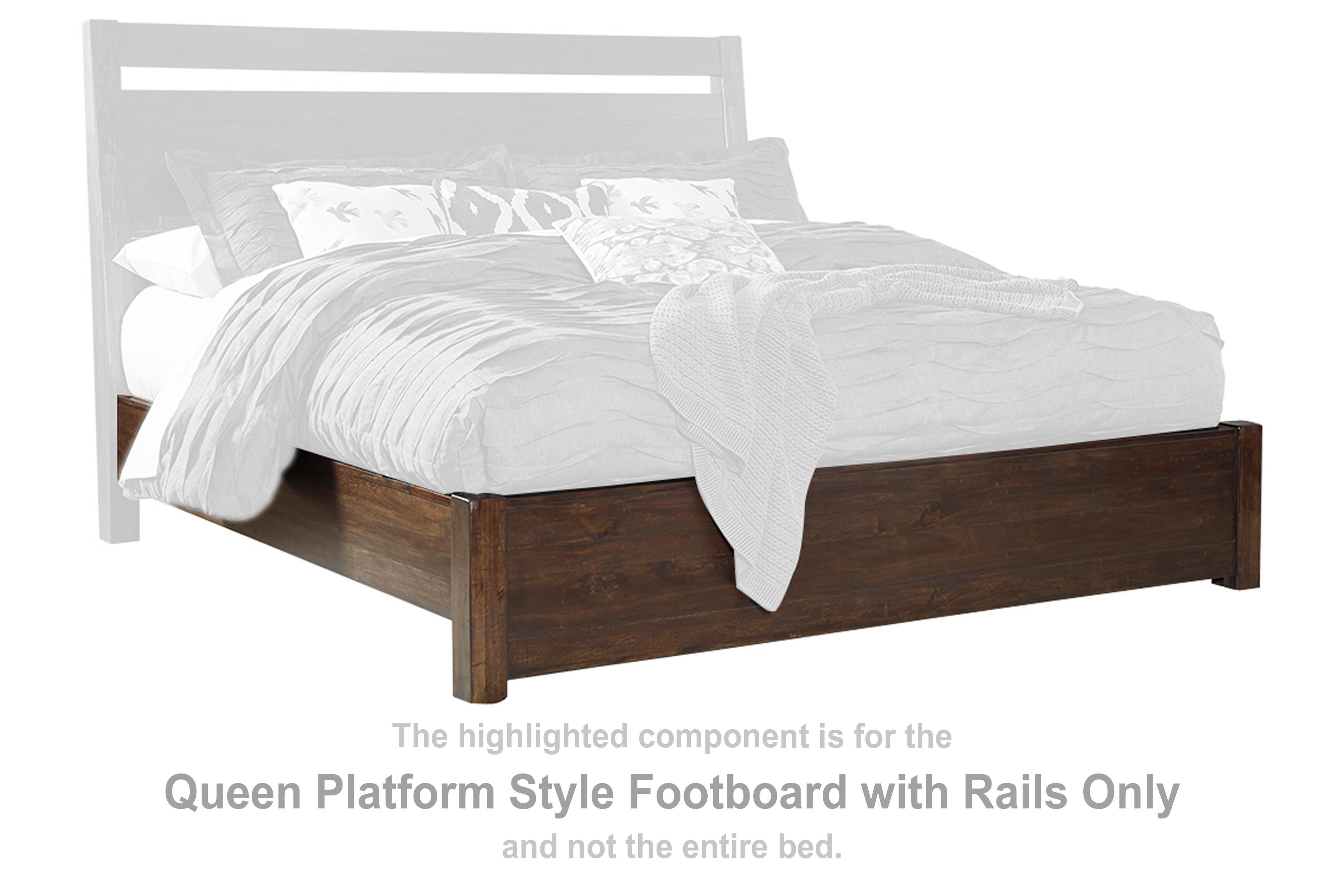 Starmore Queen Platform Style Footboard with Rails, , large