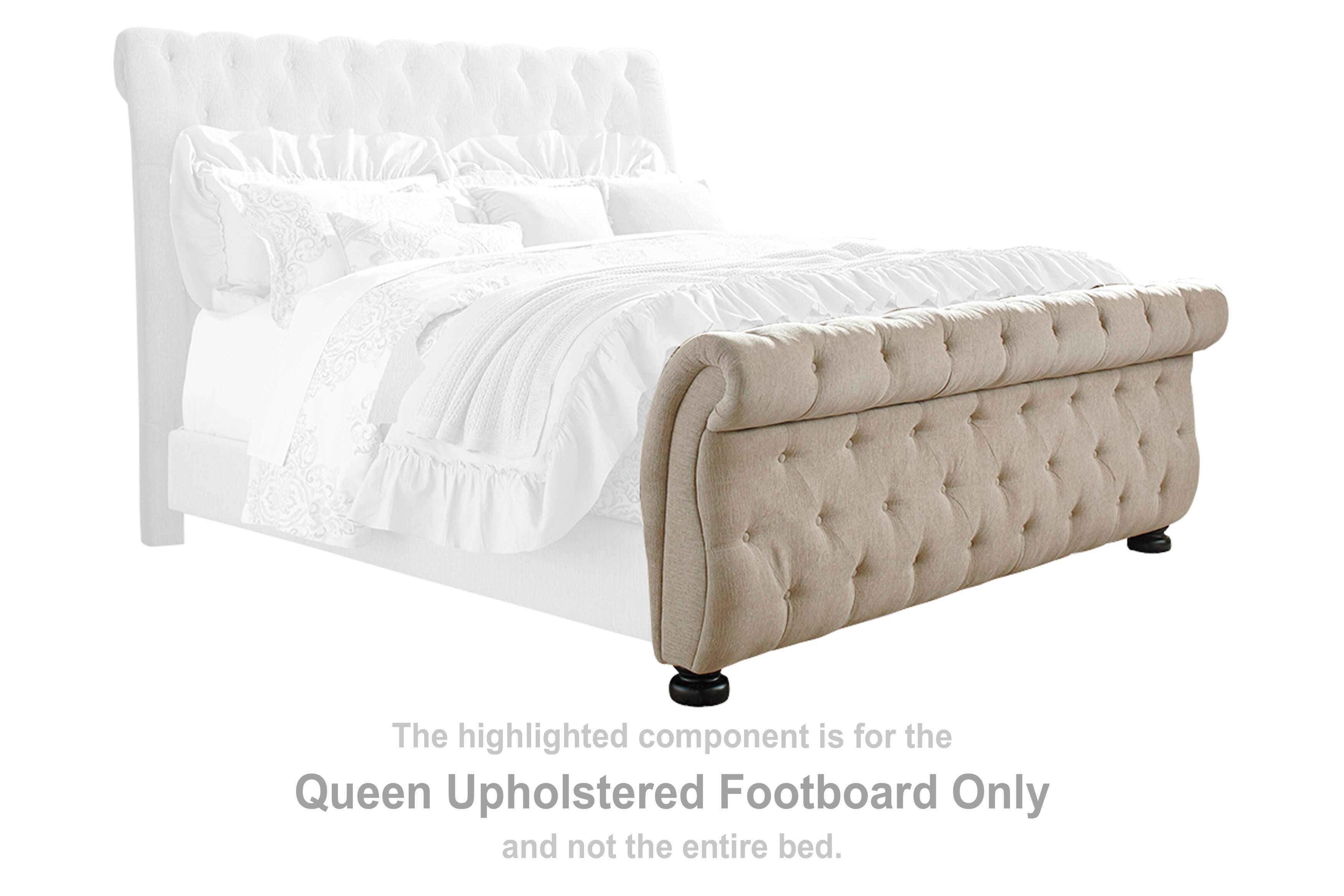 Willenburg Queen Upholstered Footboard, , large