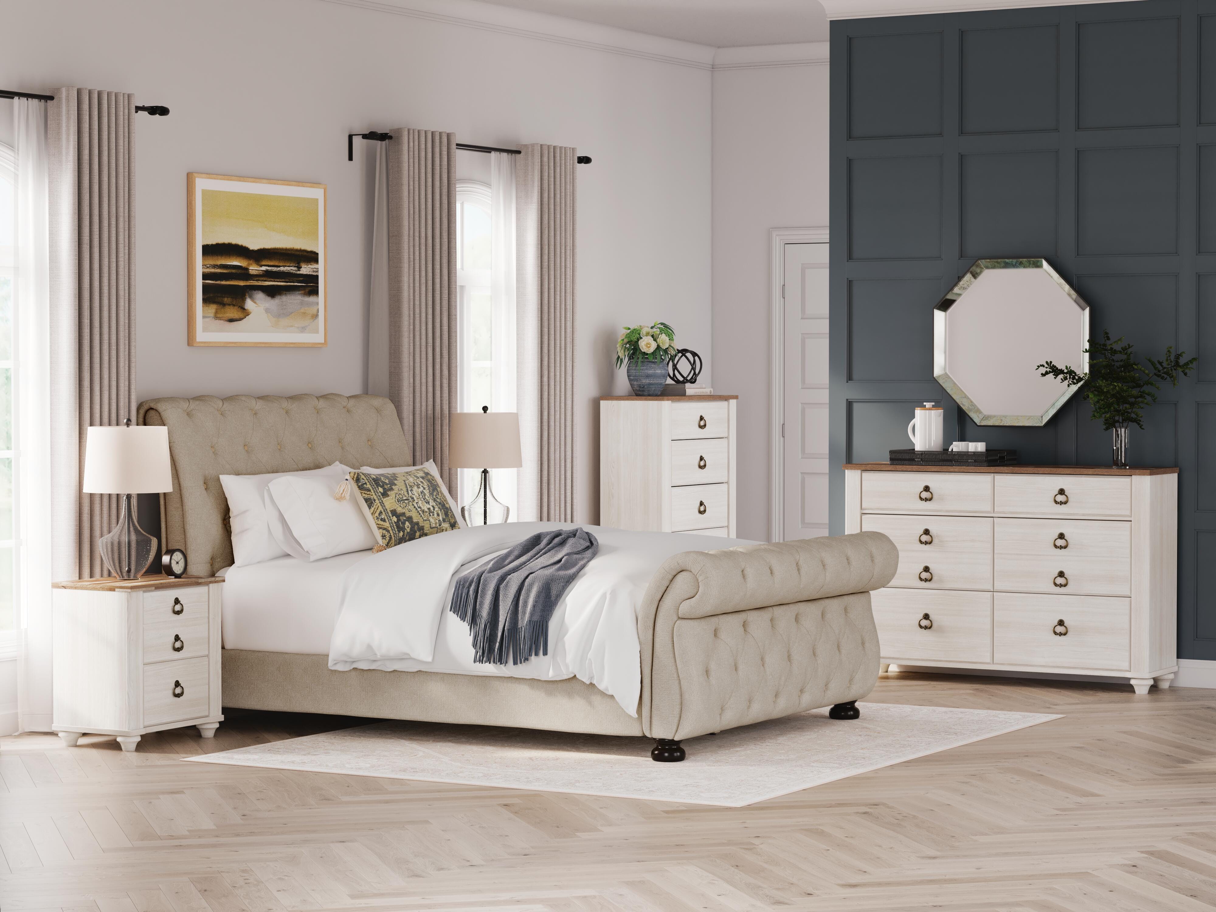 Willenburg Queen Upholstered Sleigh Bed - image 9