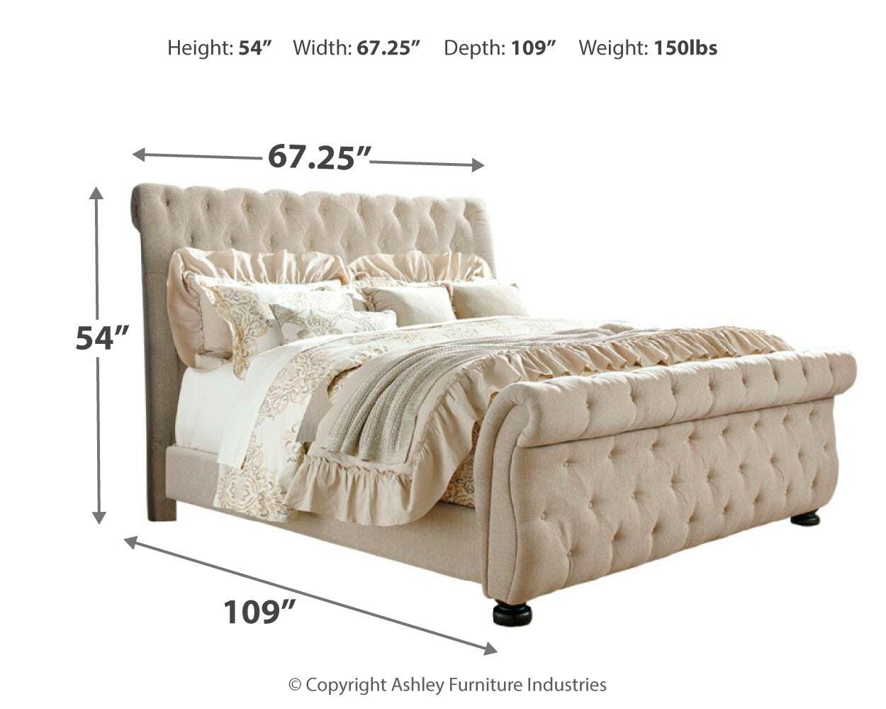 Willenburg Queen Upholstered Sleigh Bed - image 4