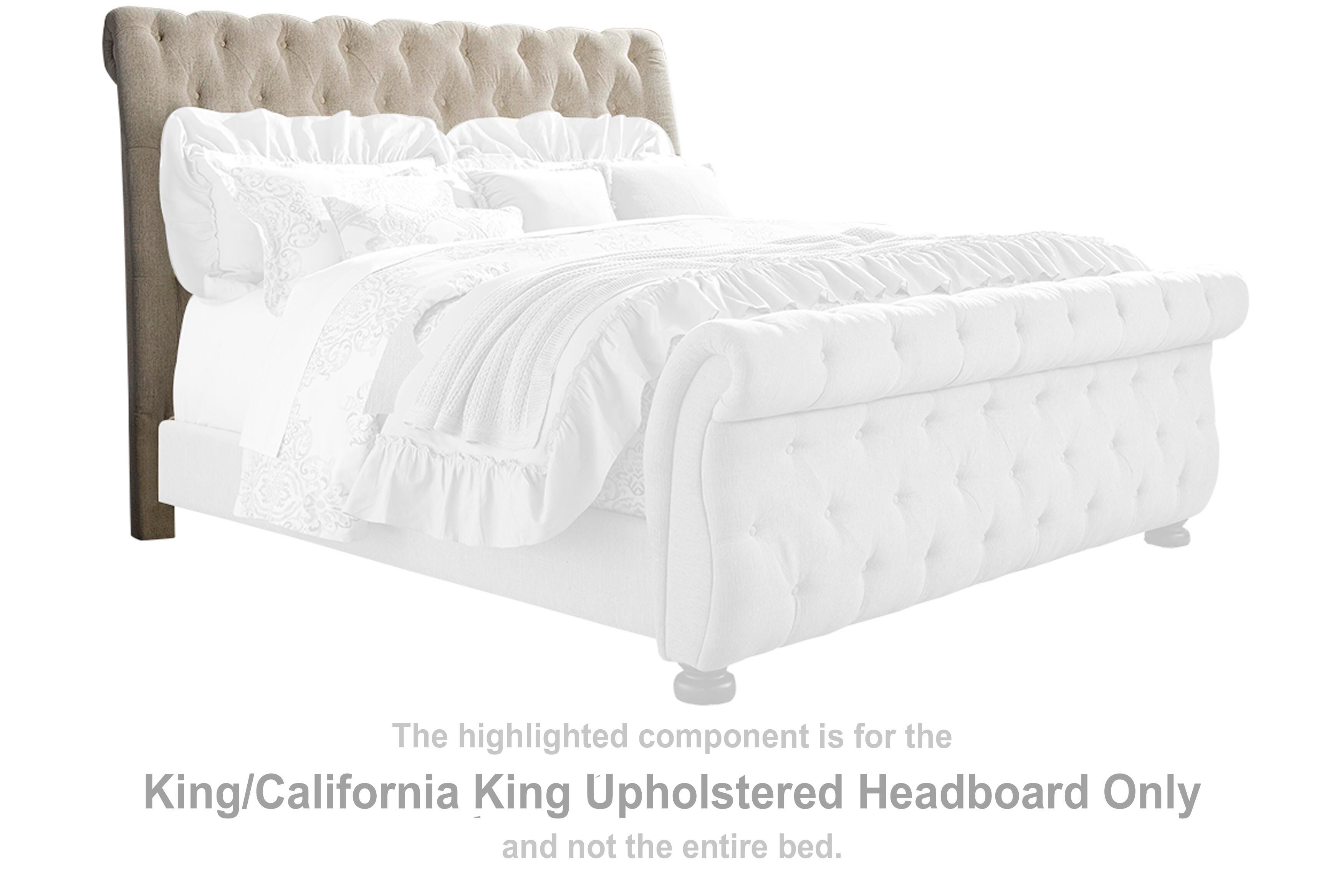 Willenburg King/California King Upholstered Headboard, , large