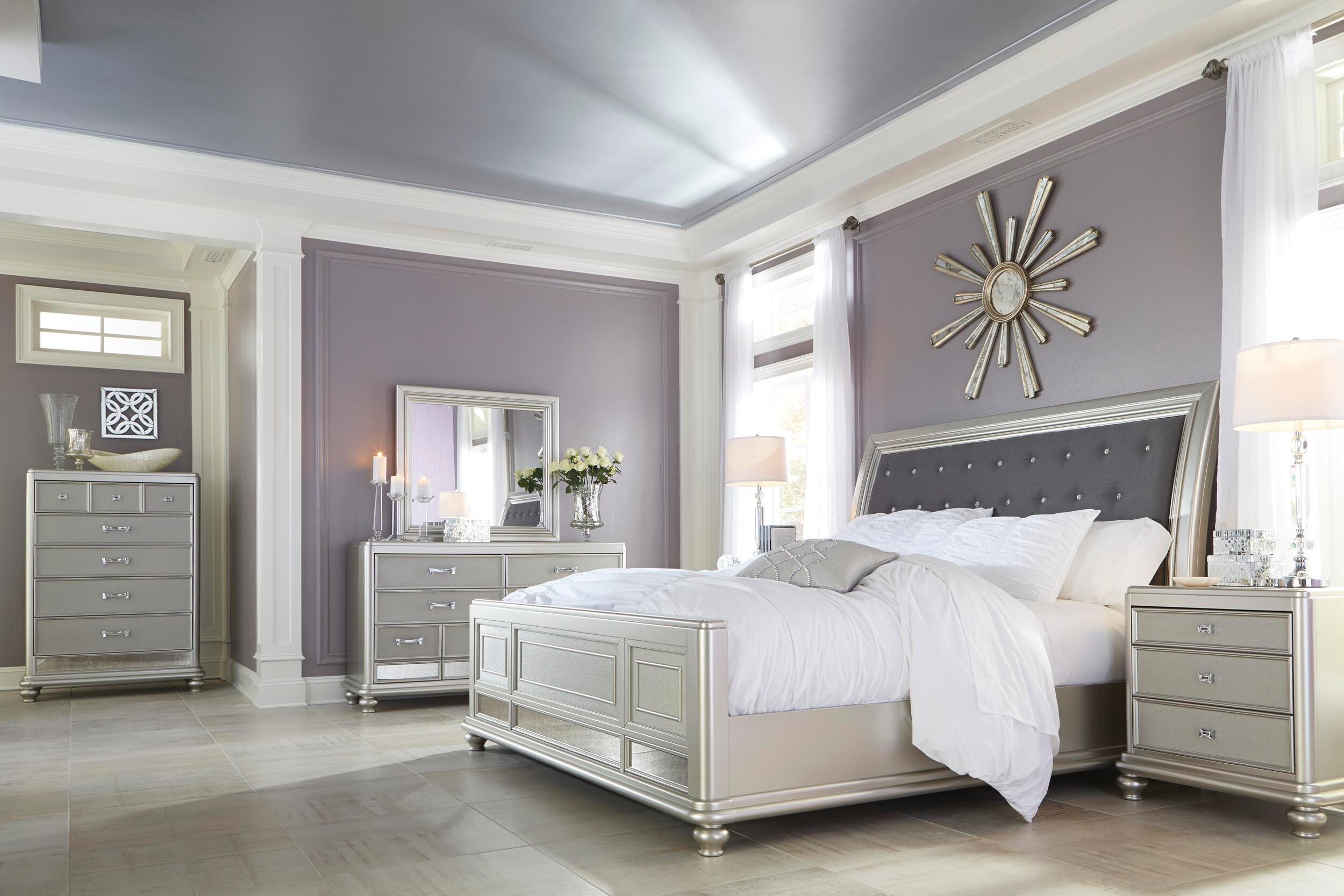 Coralayne Queen Sleigh Bed | Ashley