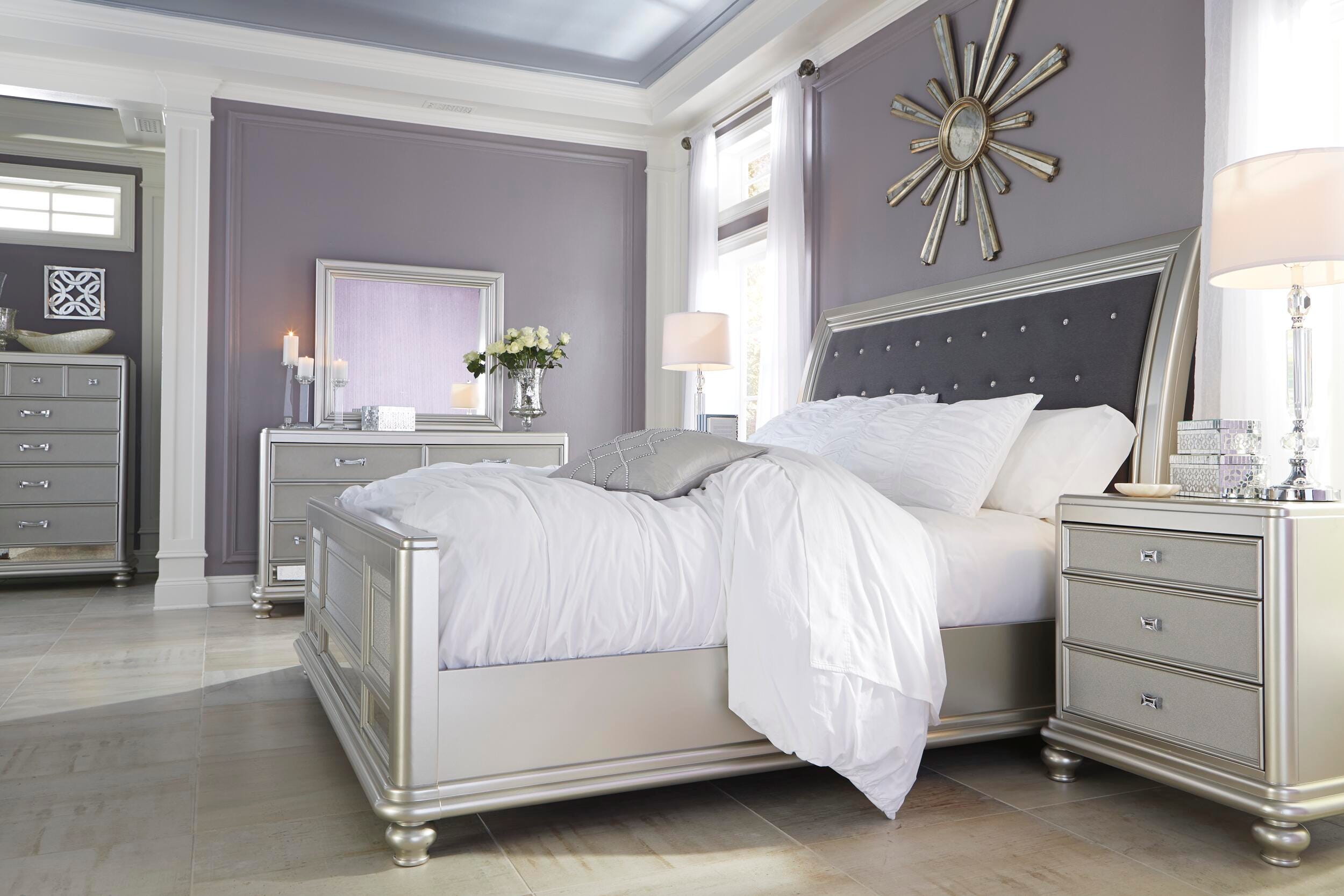 Coralayne Queen Sleigh Bed | Ashley