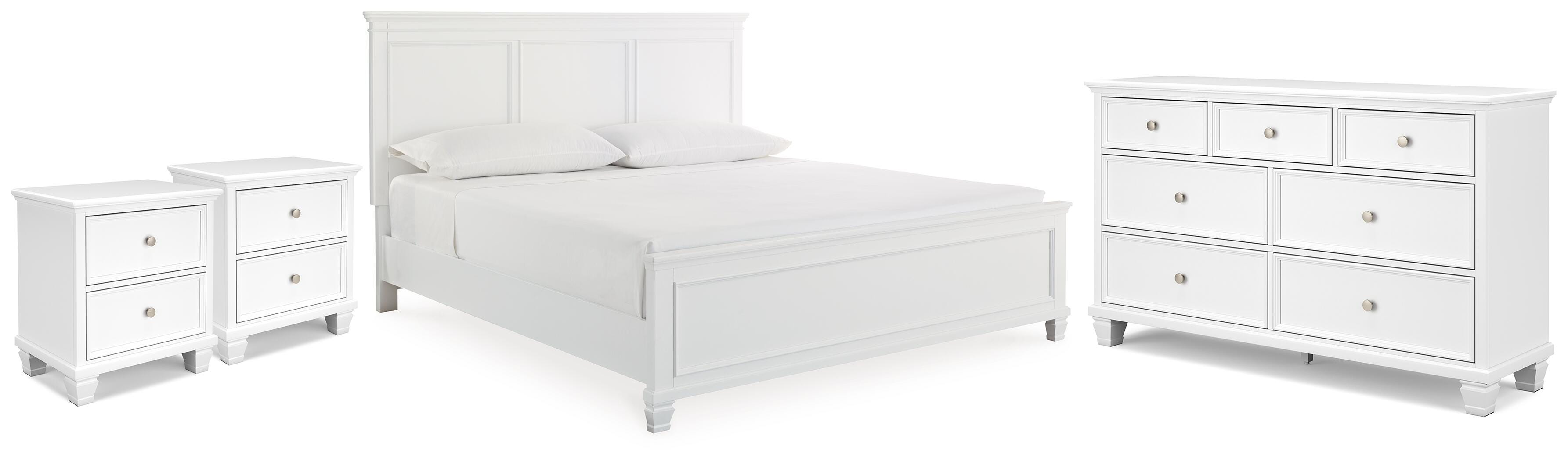 Fortman King Panel Bed, Dresser and 2 Nightstands - image 1