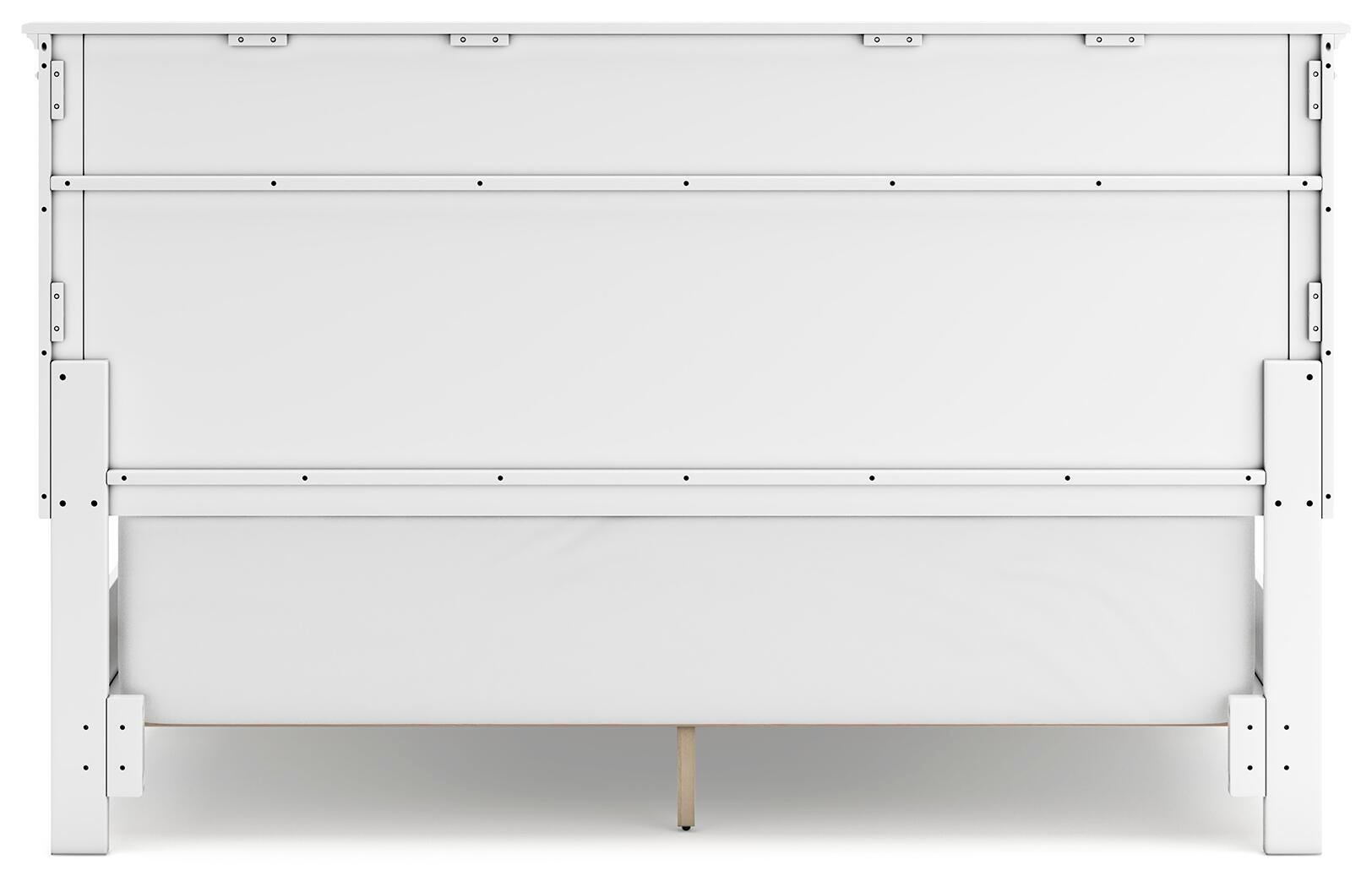 Fortman California King Panel Bed, White, large