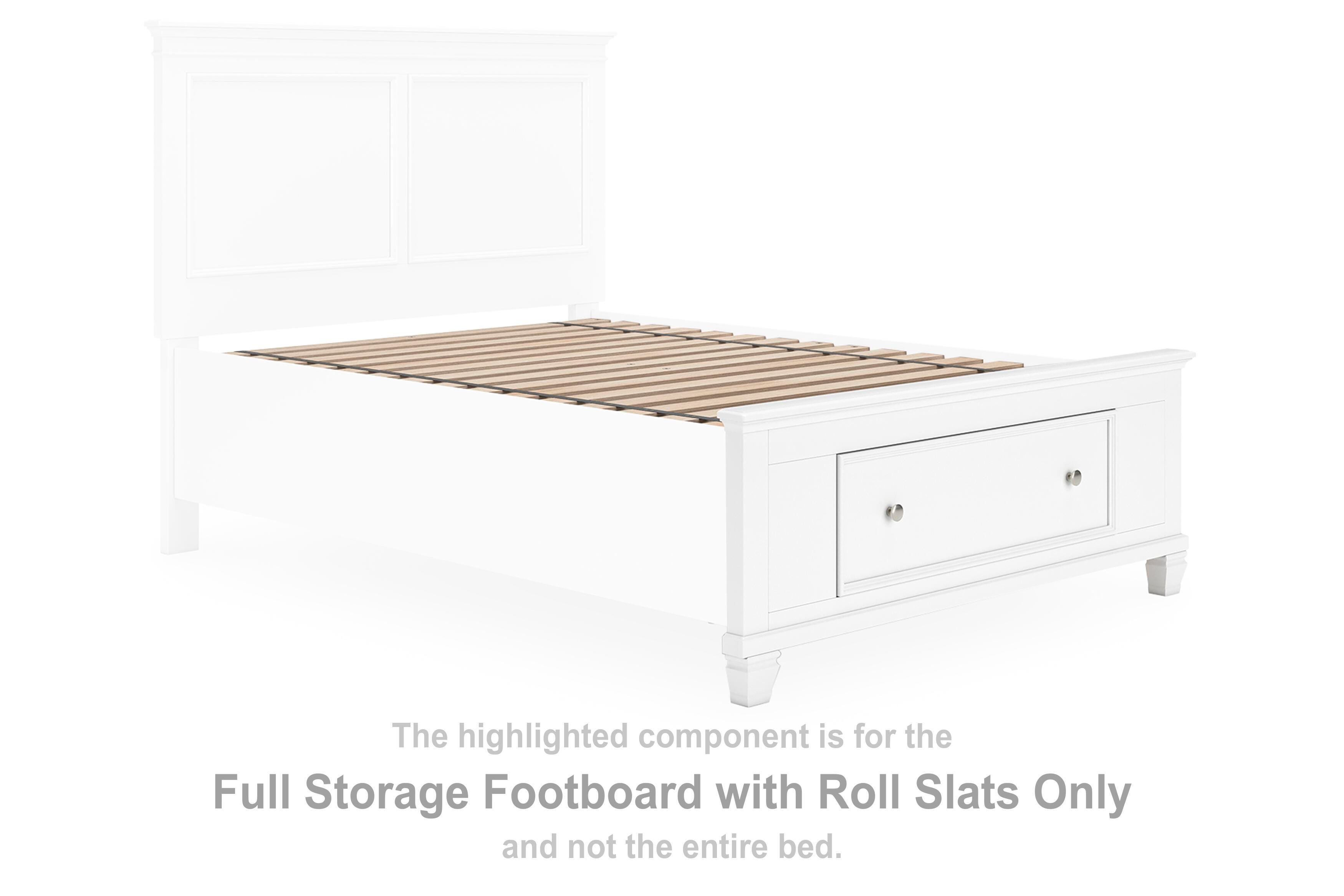 Fortman Full Storage Footboard with Roll Slats