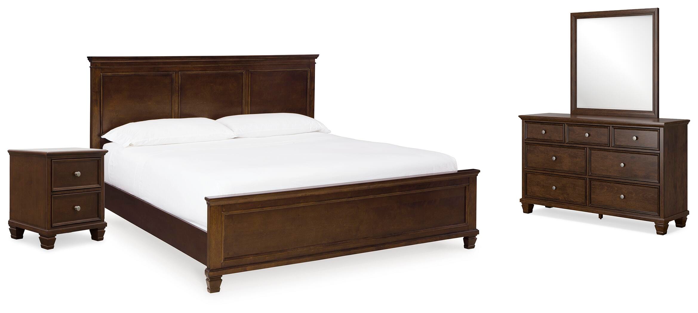 Danabrin King Panel Bed, Dresser, Mirror and Nightstand - image 1