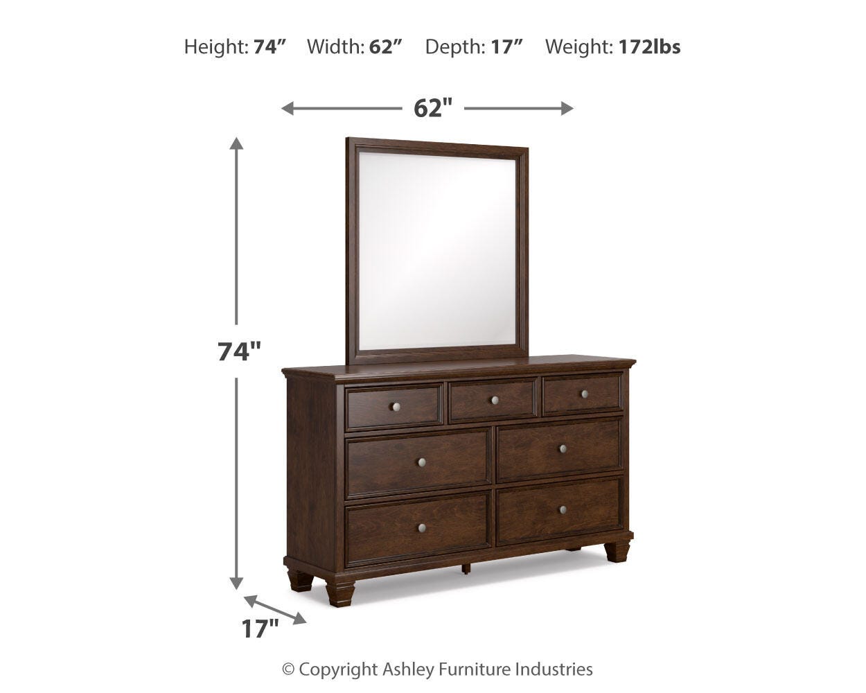 Danabrin Dresser and Mirror - image 9