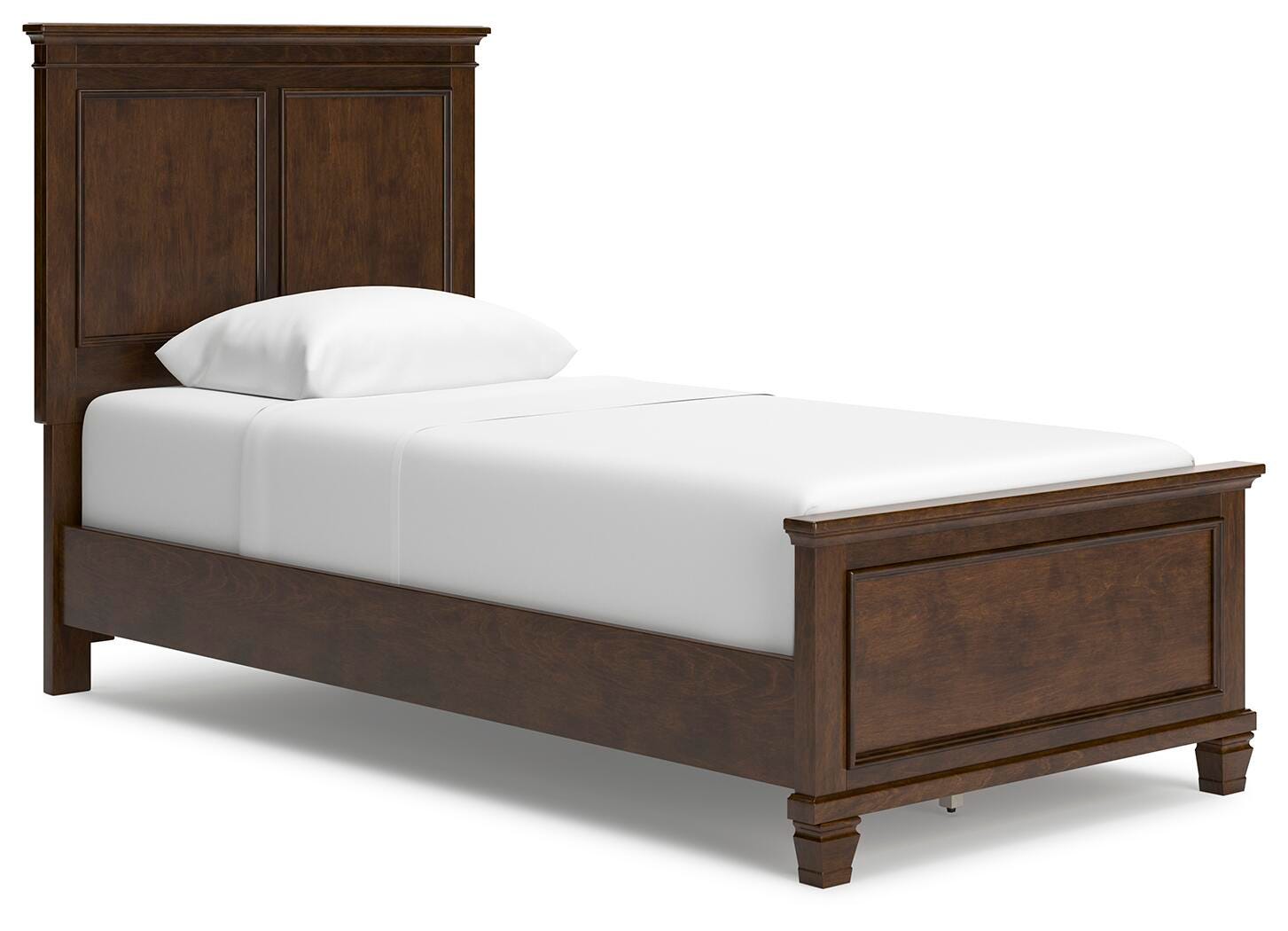 Danabrin Twin Panel Bed, Brown, large