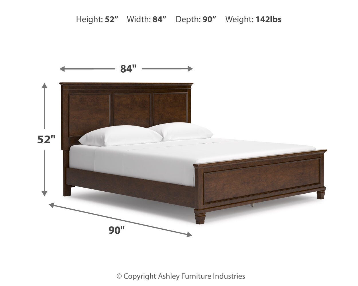 Danabrin California King Panel Bed, Dresser and Mirror - image 13
