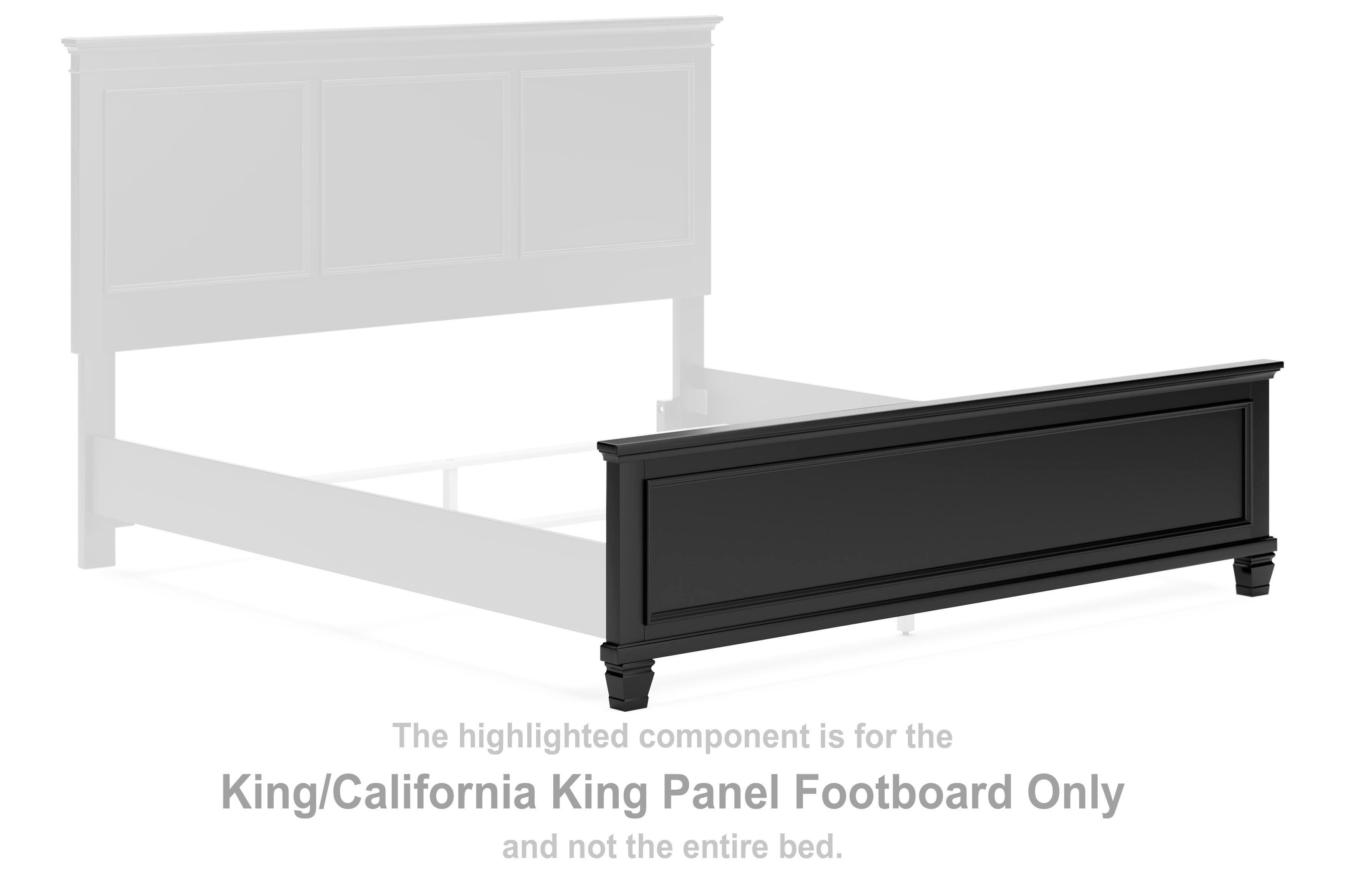 Lanolee King/California King Panel Footboard, , large