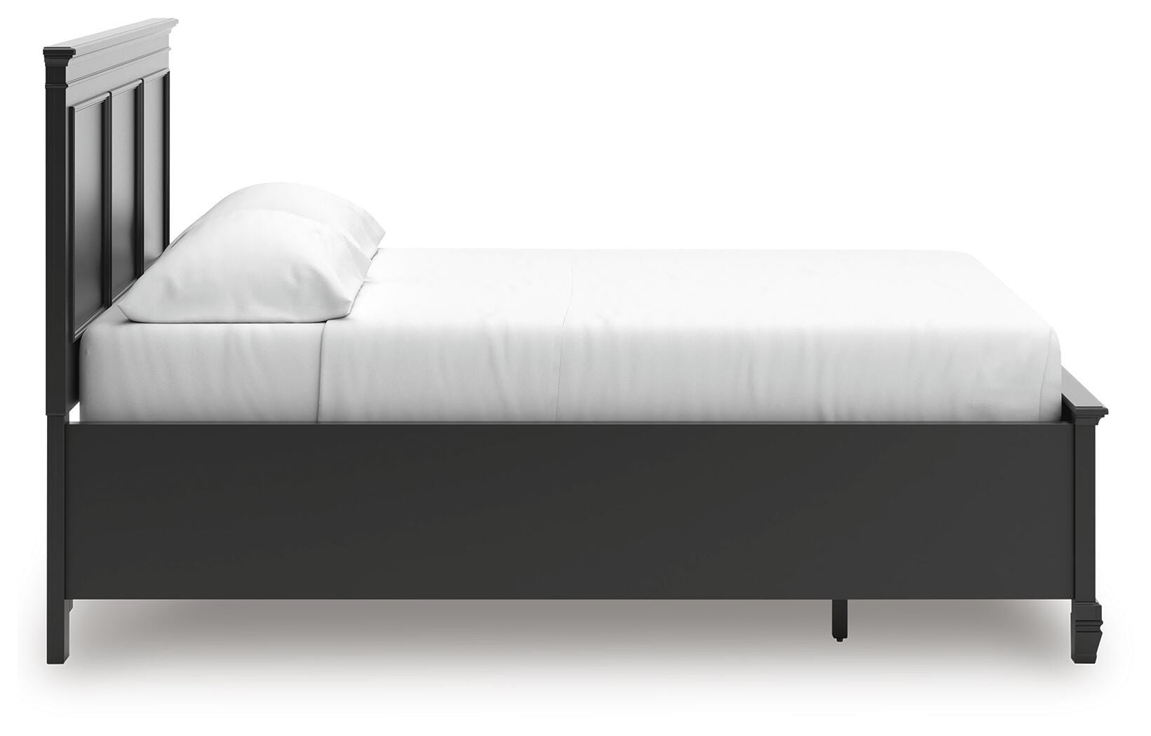 Lanolee California King Panel Storage Bed, Black, large
