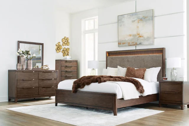 ashley furniture dresser with mirror Maeling White and while bail pulls in a dark bronze Korestone 6 Drawer Dresser and