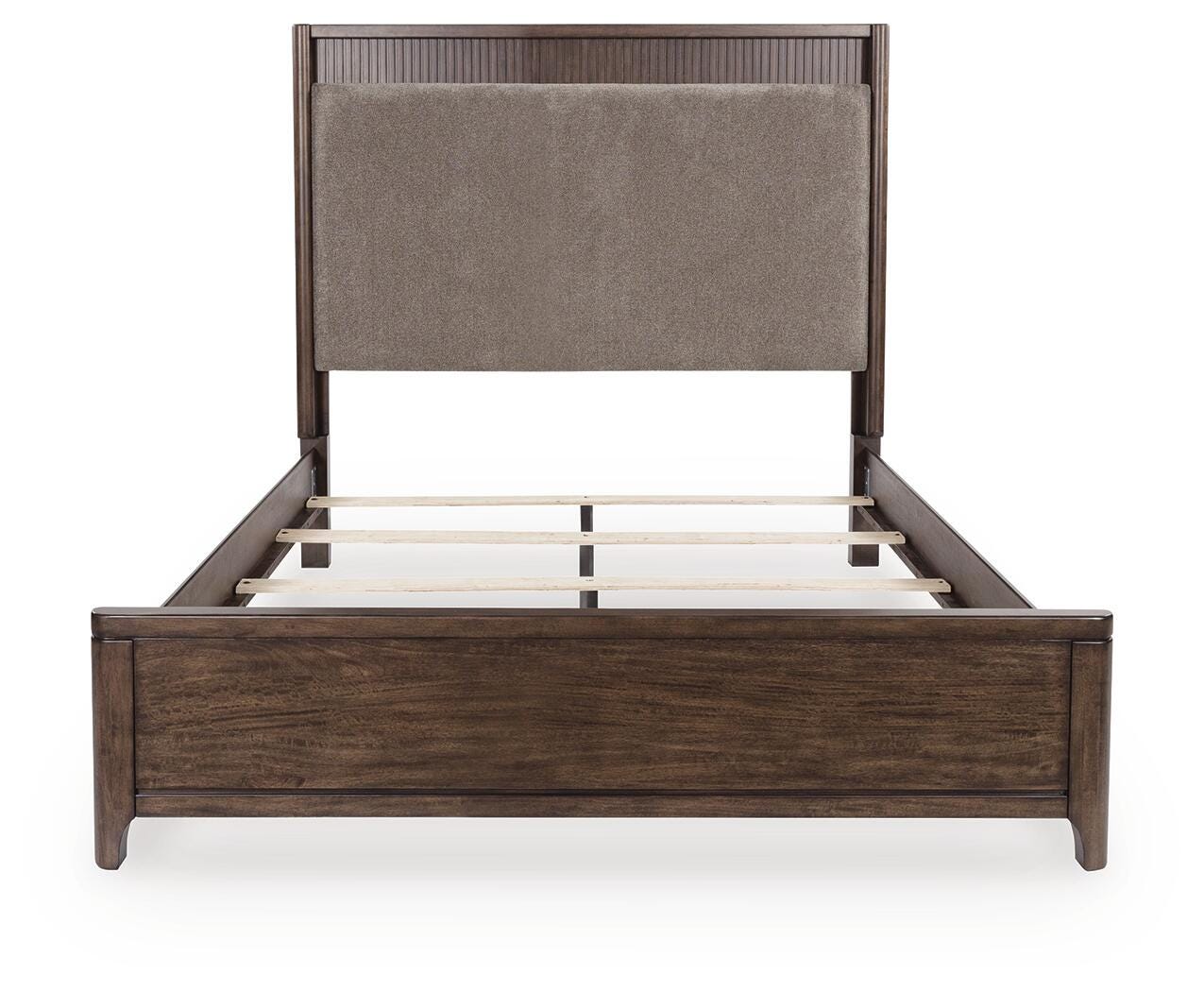 Korestone Queen Upholstered Panel Bed, Dresser and Nightstand, , large