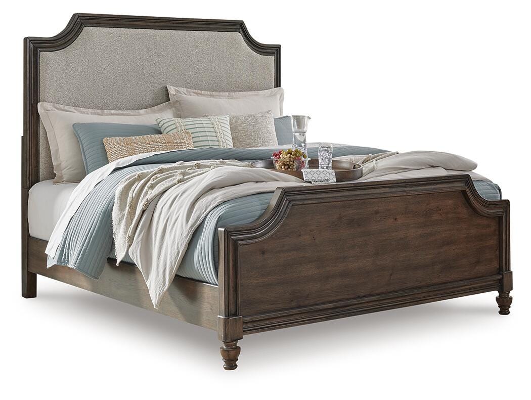 Veramond Queen Upholstered Panel Bed - image 4