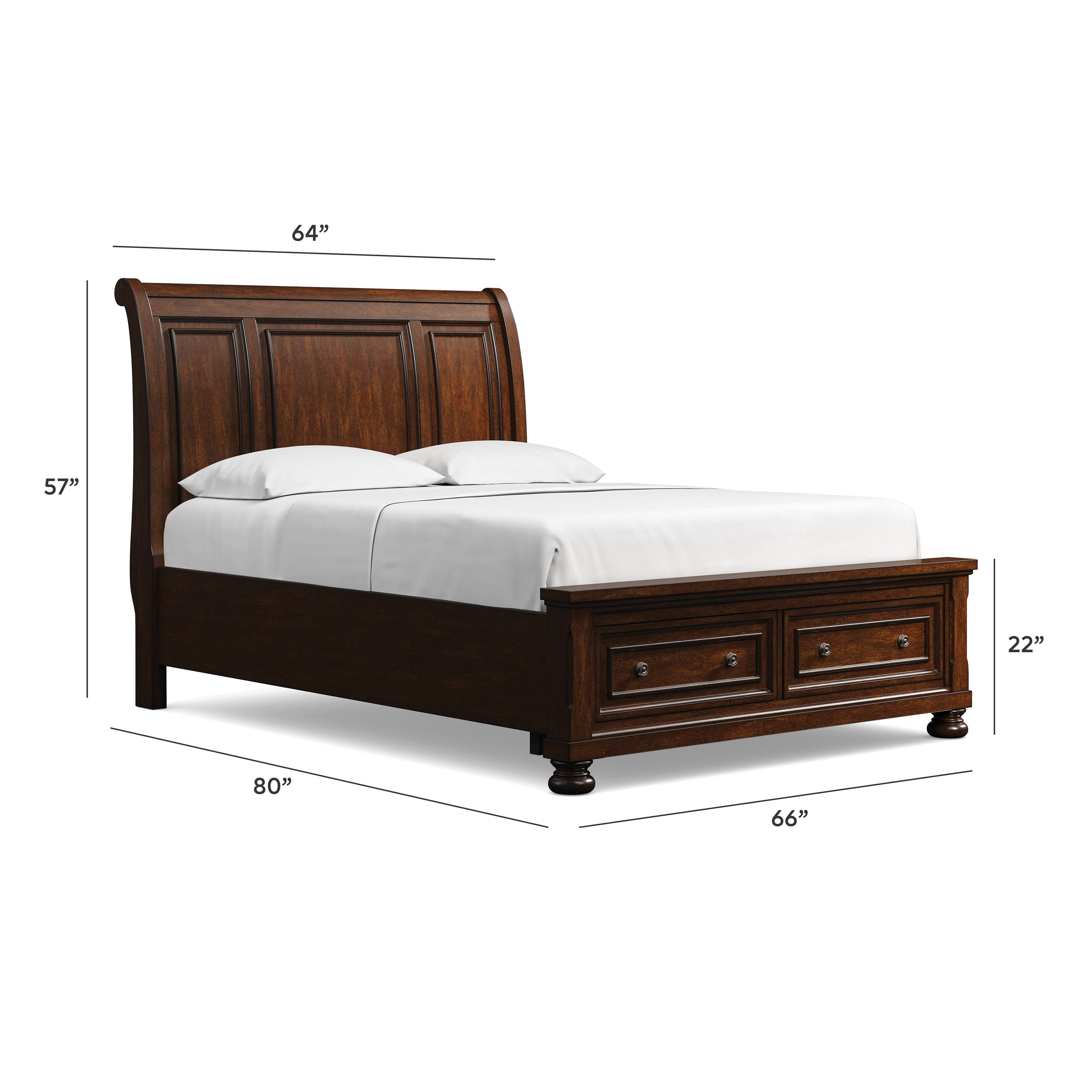 Porter Queen Sleigh Storage Bed - image 8
