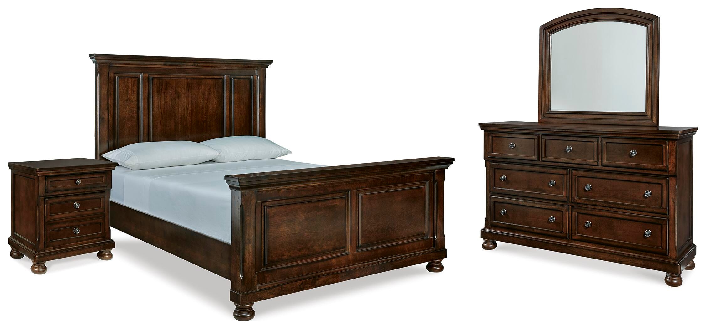Porter Queen Panel Bed, Dresser, Mirror and Nightstand - image 1