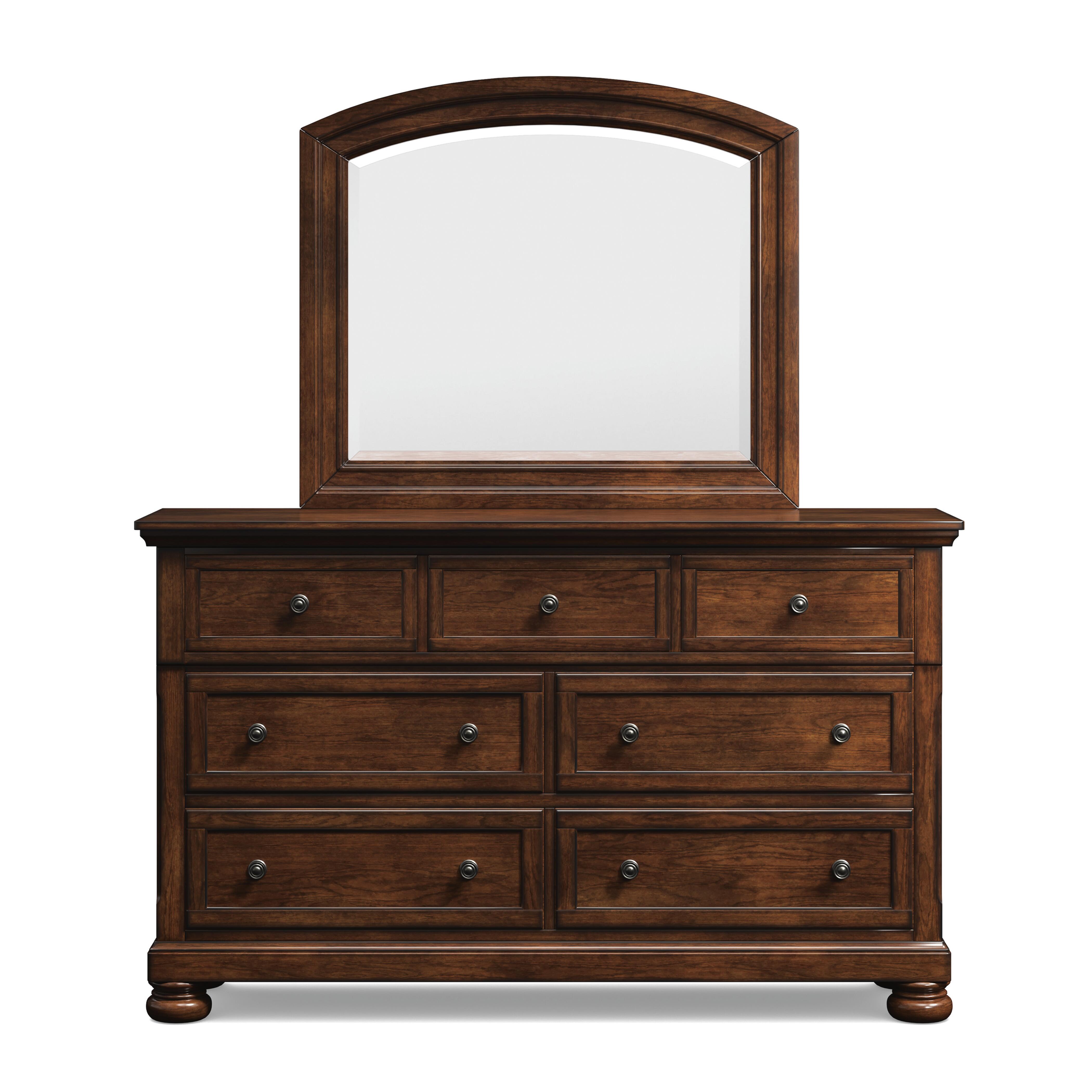 Porter Dresser and Mirror, Rustic Brown, large