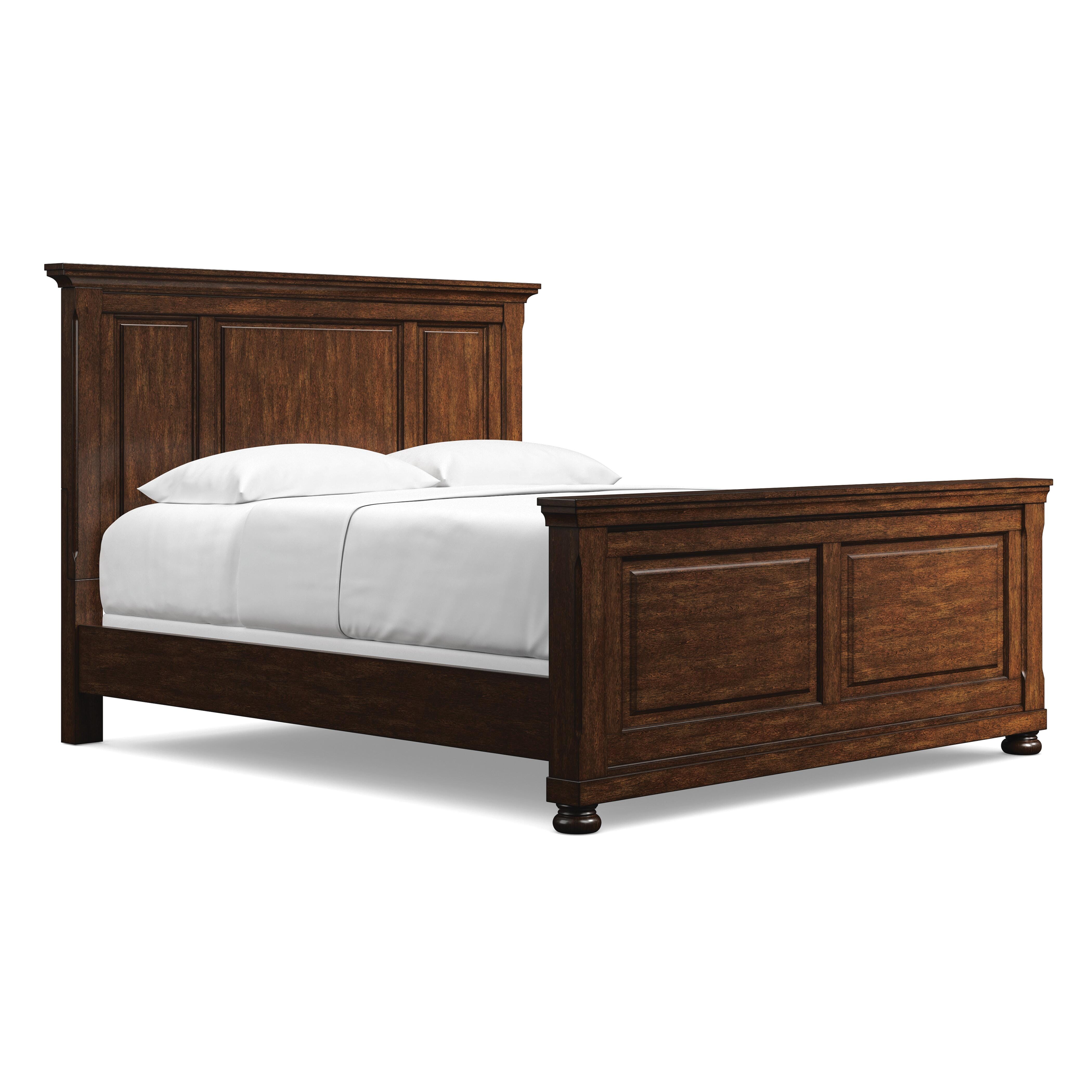 Porter California King Panel Bed, Rustic Brown, large