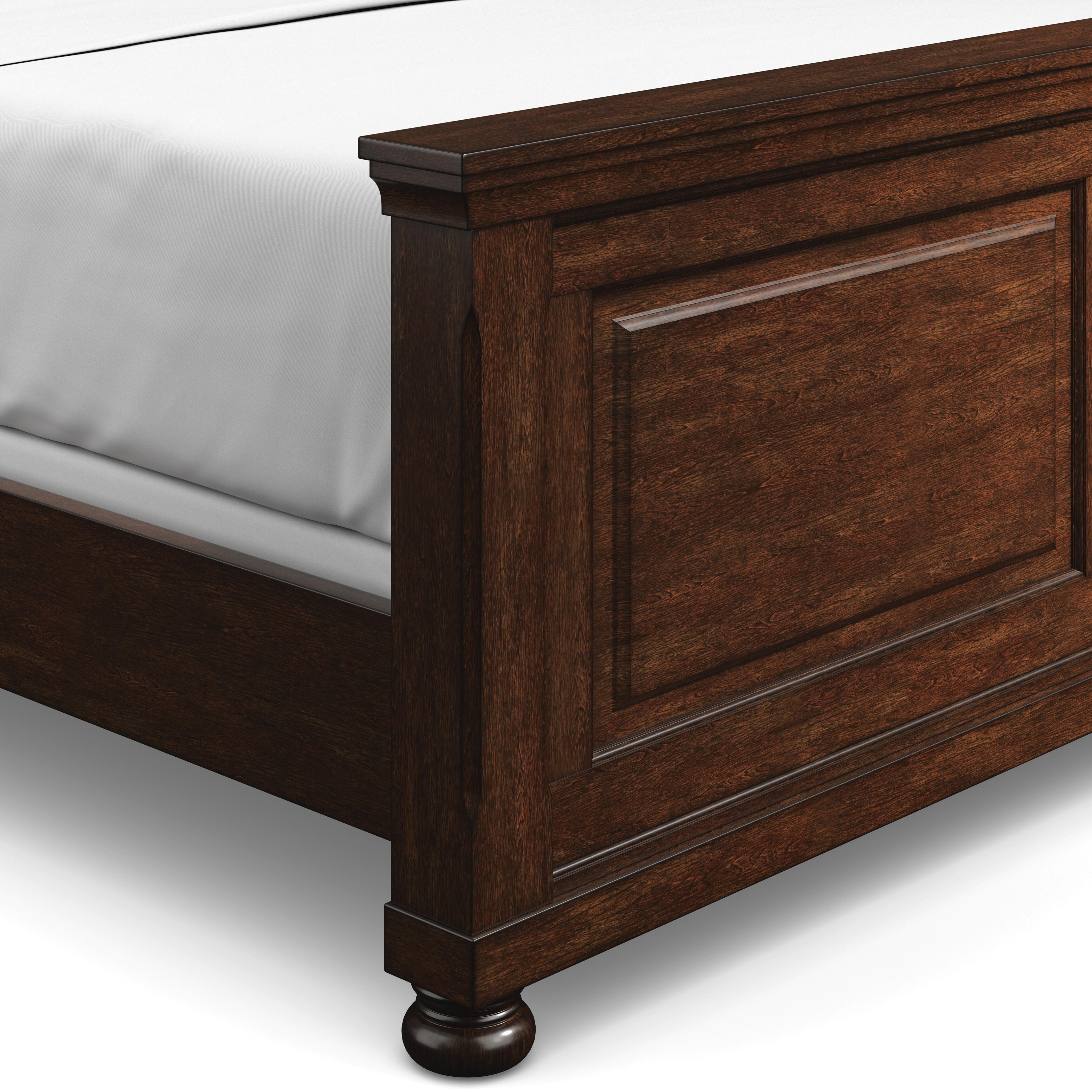 Porter California King Panel Bed, Rustic Brown, large
