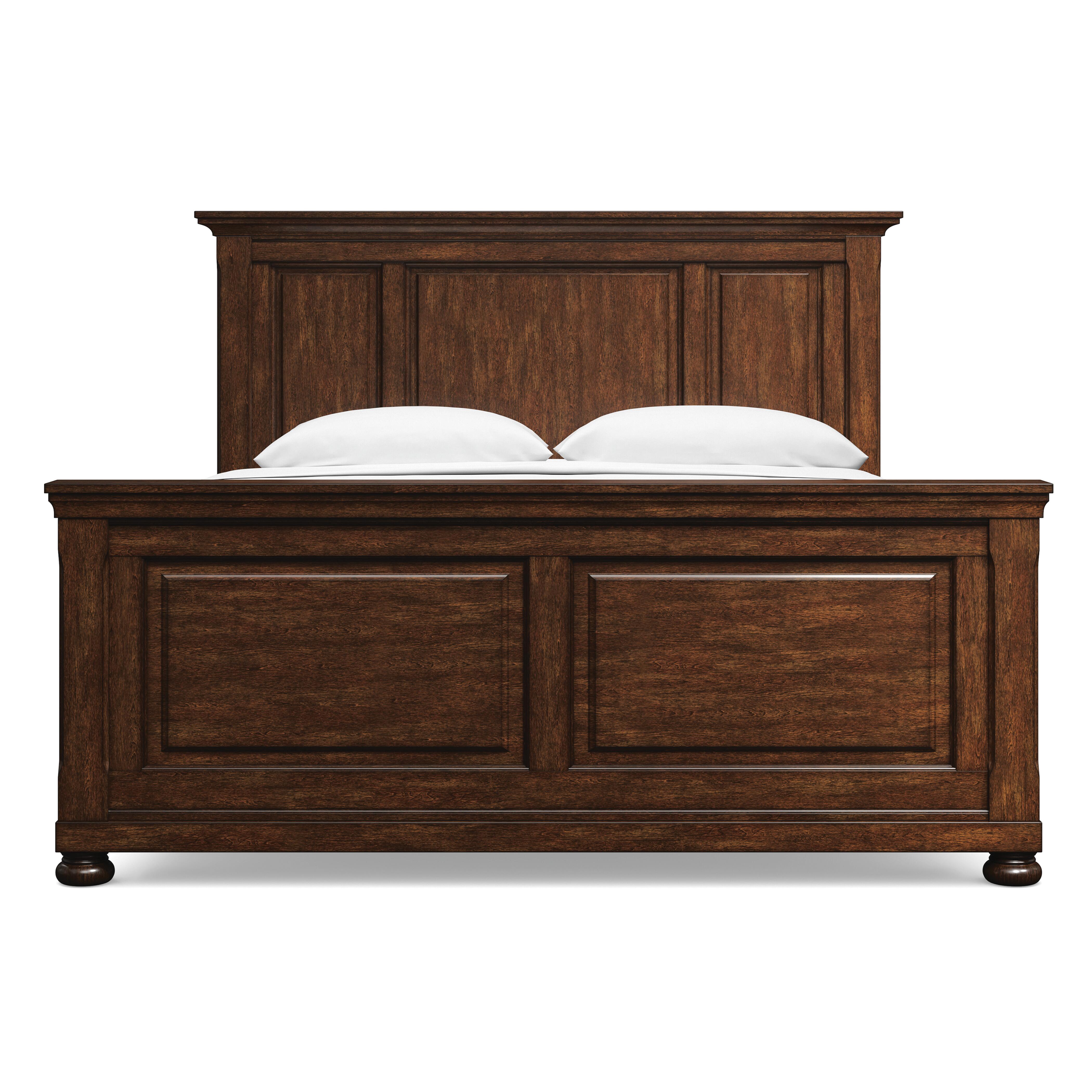 Porter California King Panel Bed, Rustic Brown, large