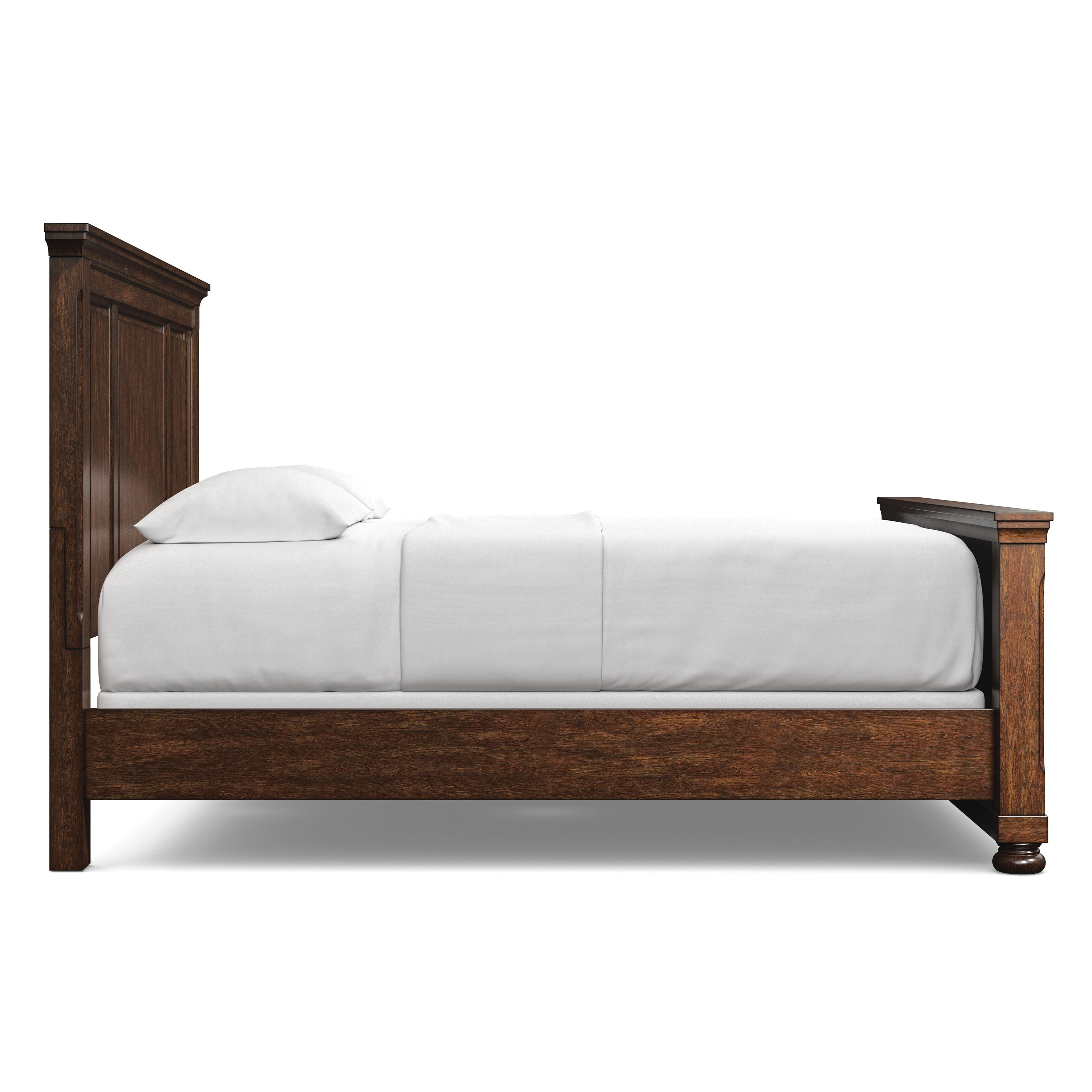 Porter California King Panel Bed, Rustic Brown, large