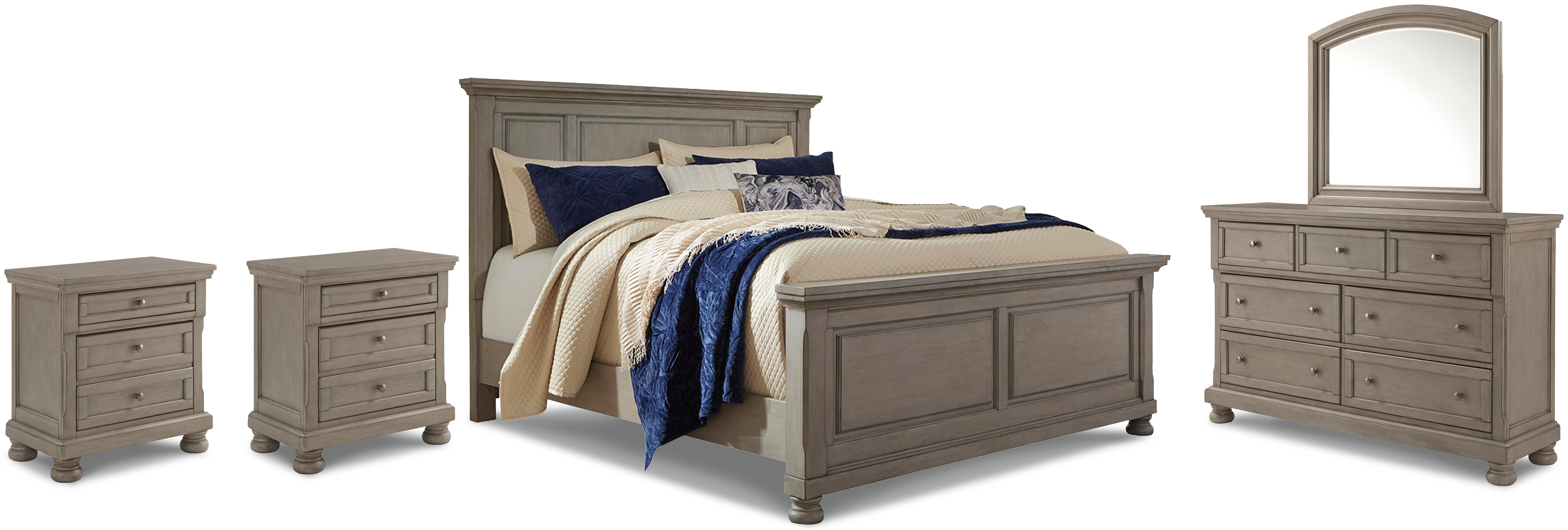Lettner Queen Panel Bed, Dresser, Mirror and 2 Nightstands - image 1