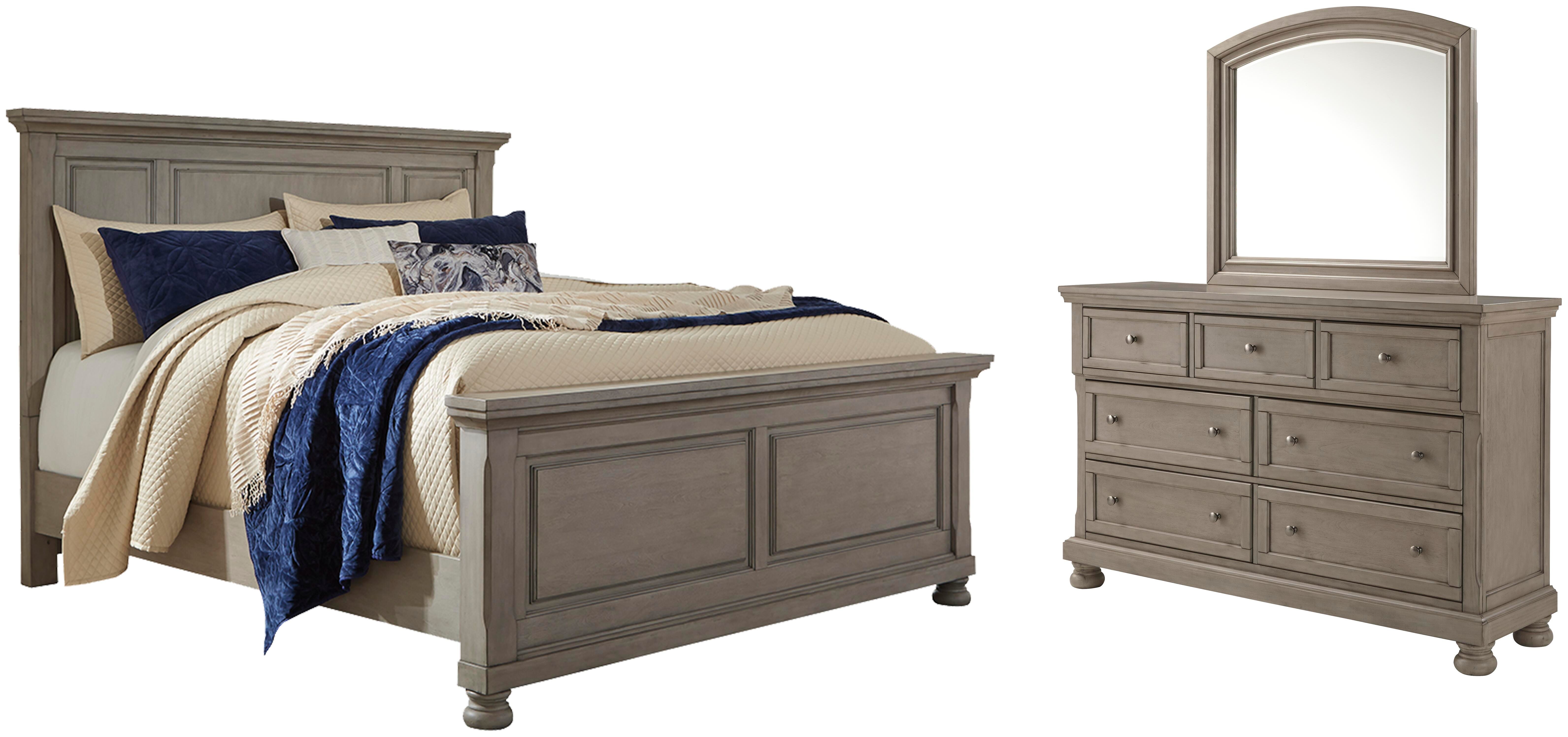 Cama Queen, Cómoda y Espejo Lettner - image 1