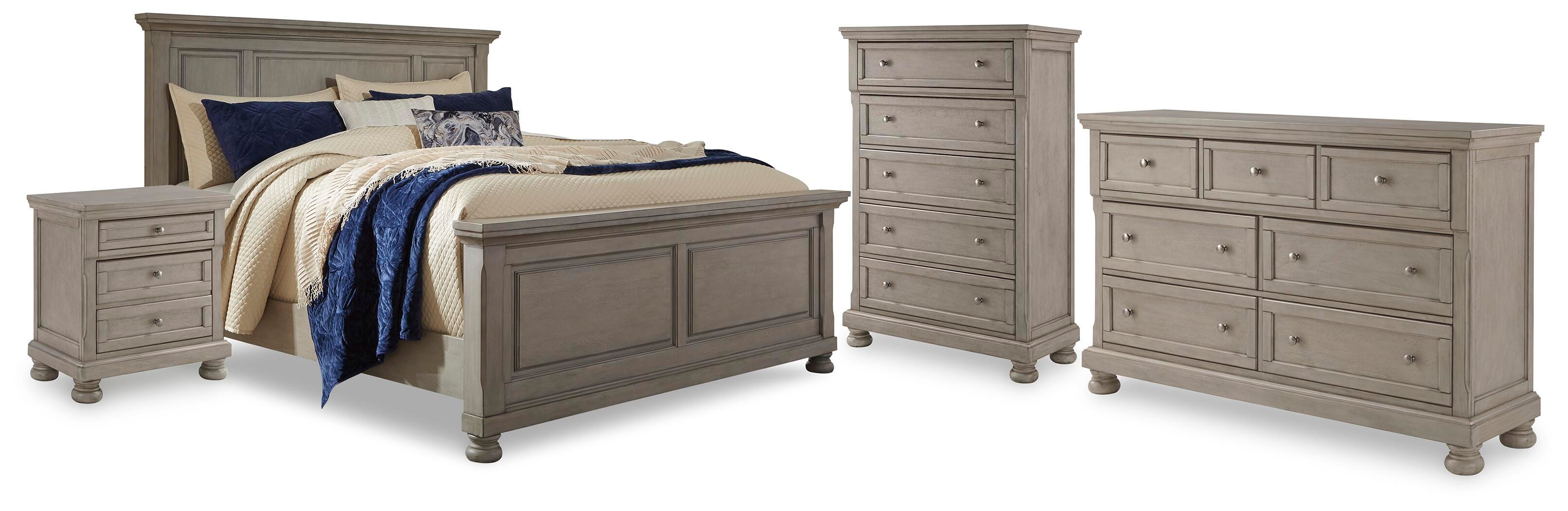 Lettner California King Panel Bed, Dresser, Chest and 2 Nightstands - image 1
