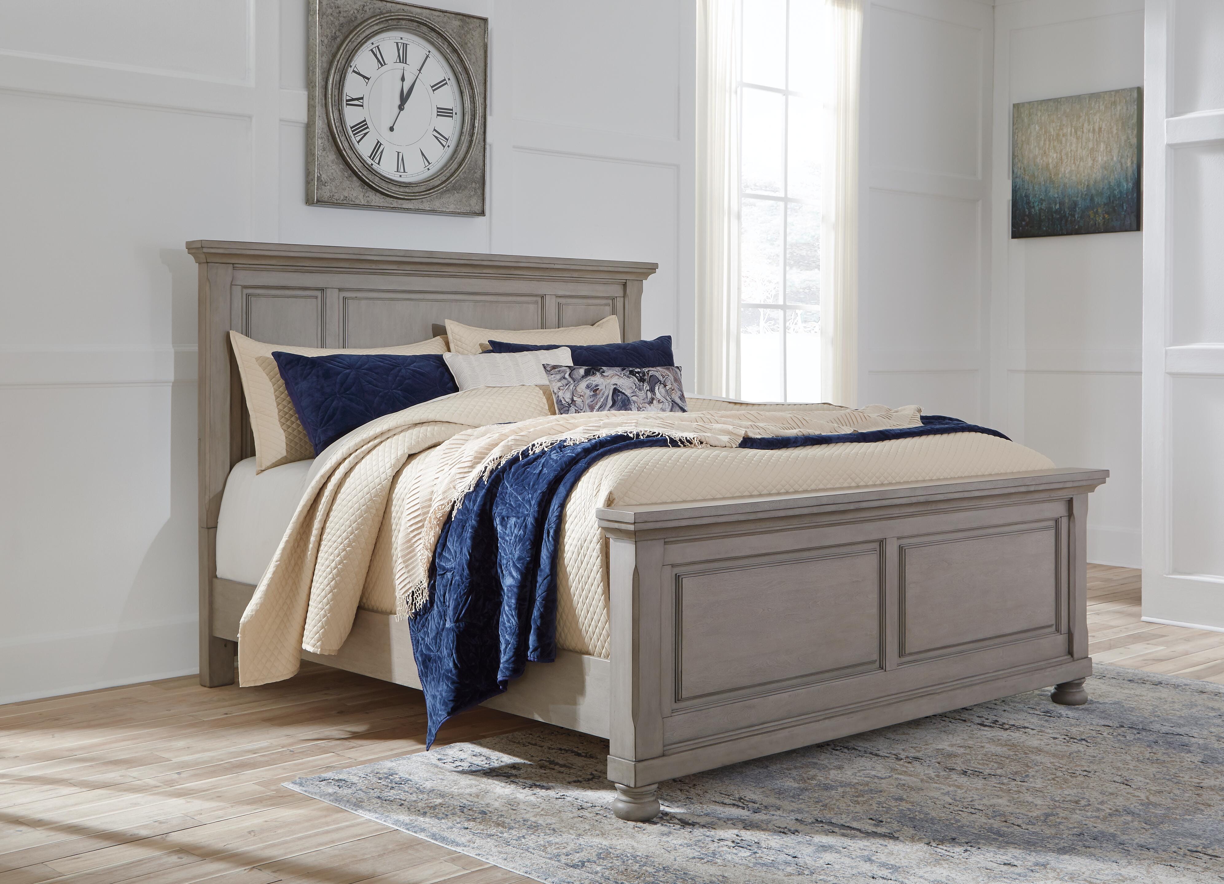 Cama tamaño King, tocador, espejo y 2 mesitas de noche Lettner - image 10