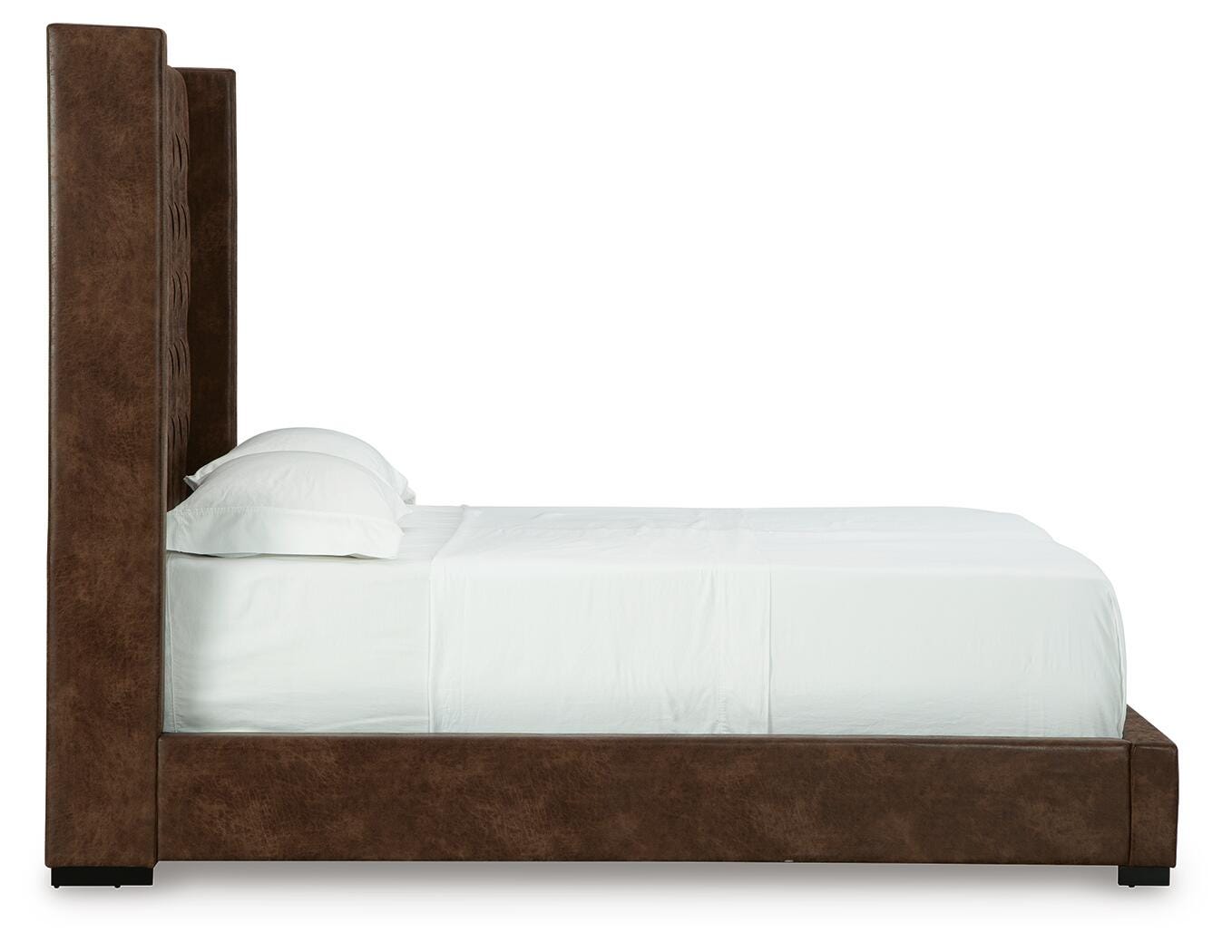 Steenlage King Upholstered Bed, Brown, large