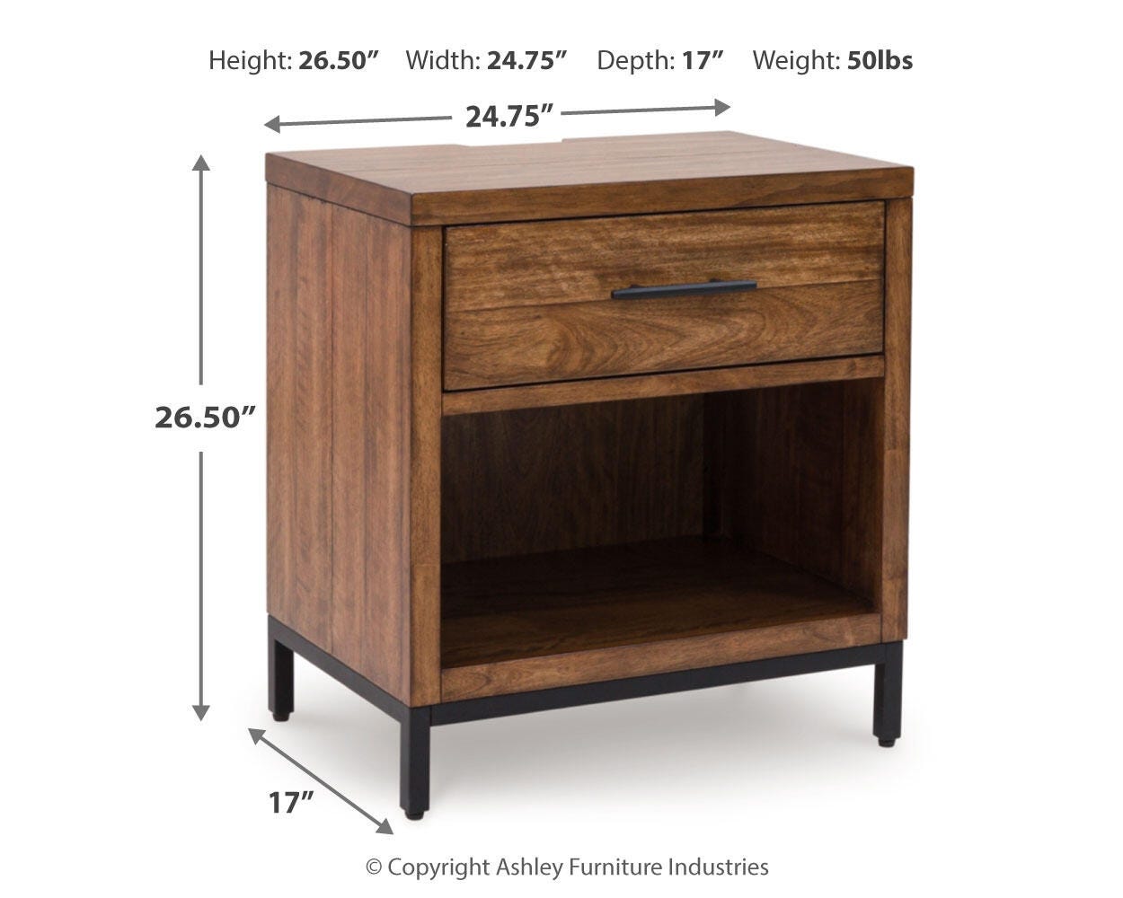 Steenlage Queen Upholstered Bed with Dresser and Nightstand, Brown, large