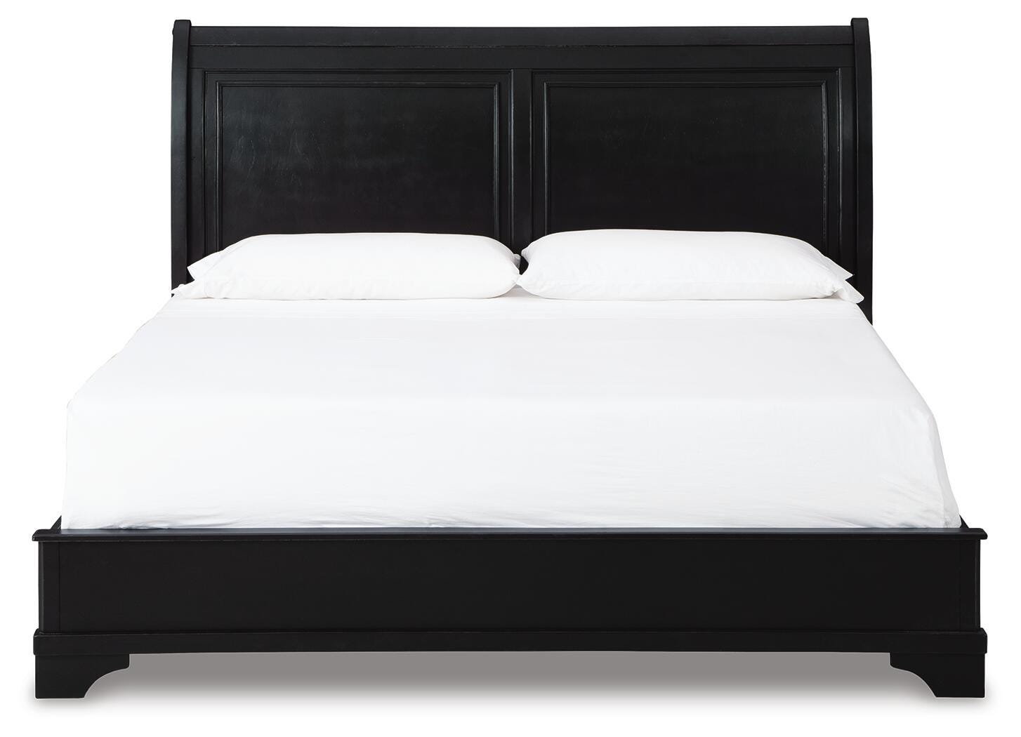 Chylanta California King Sleigh Bed, Black, large