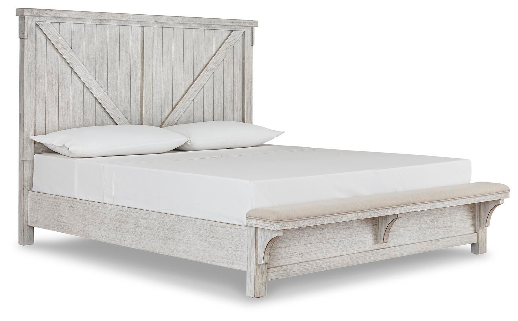 Brashland Queen Crossbuck Panel Bed | Ashley
