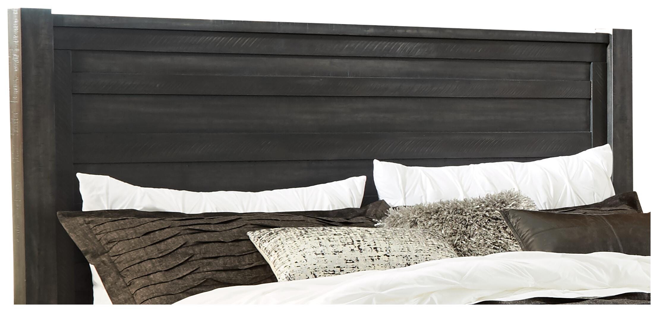 Baylow King/California King Panel Headboard, Black, large