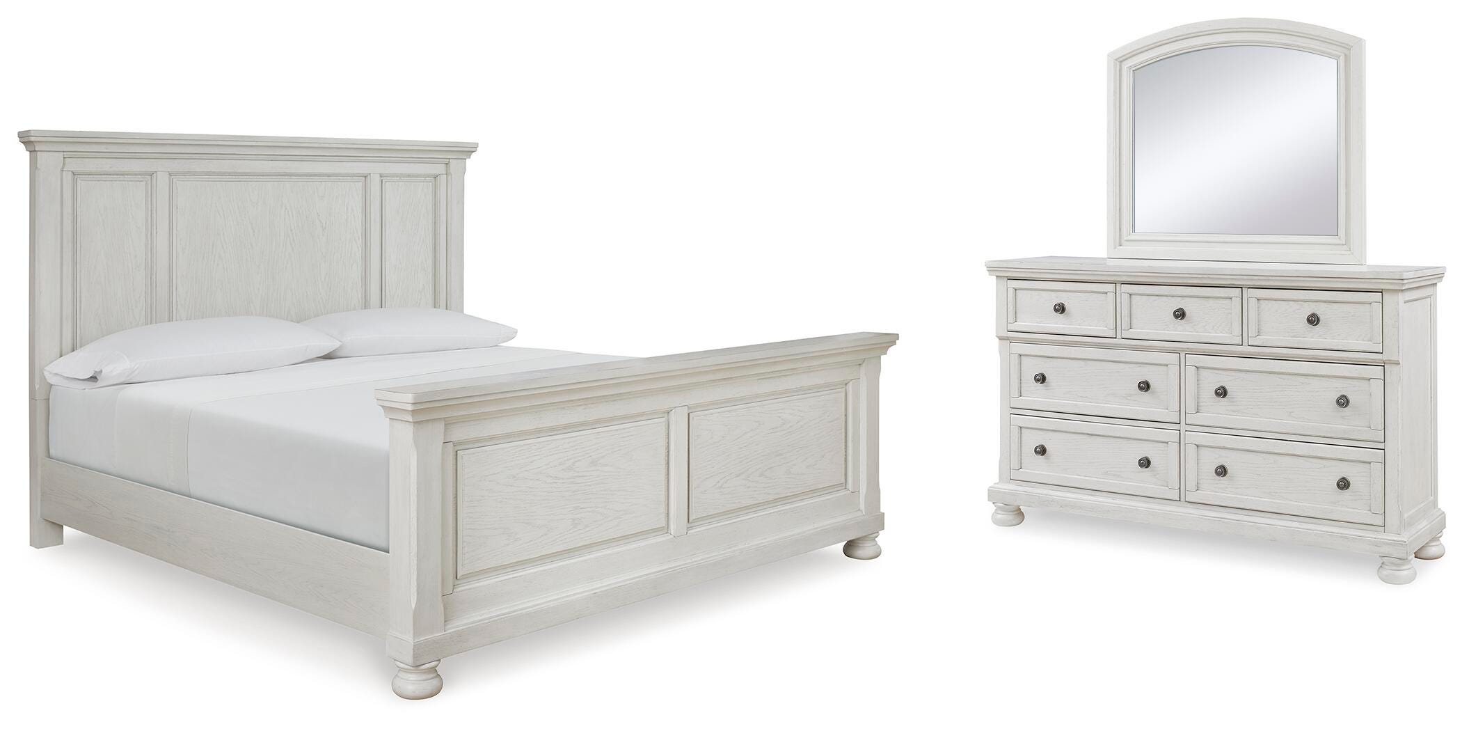 Robbinsdale Queen Panel Bed, Dresser and Mirror - image 1