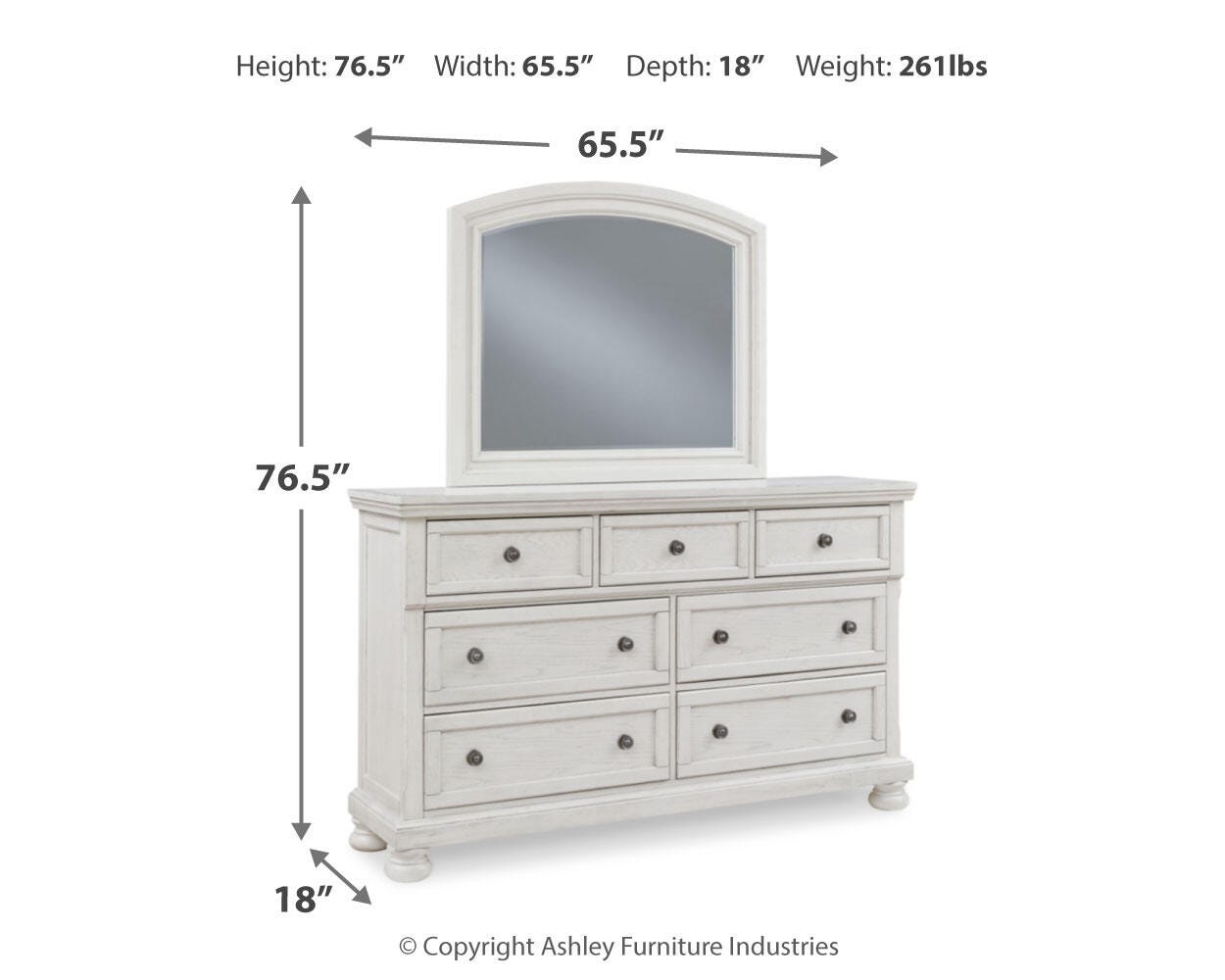 Robbinsdale Dresser and Mirror - image 4