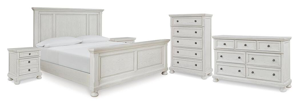 Robbinsdale Queen Panel Bed, Dresser, Chest and 2 Nightstands - image 1