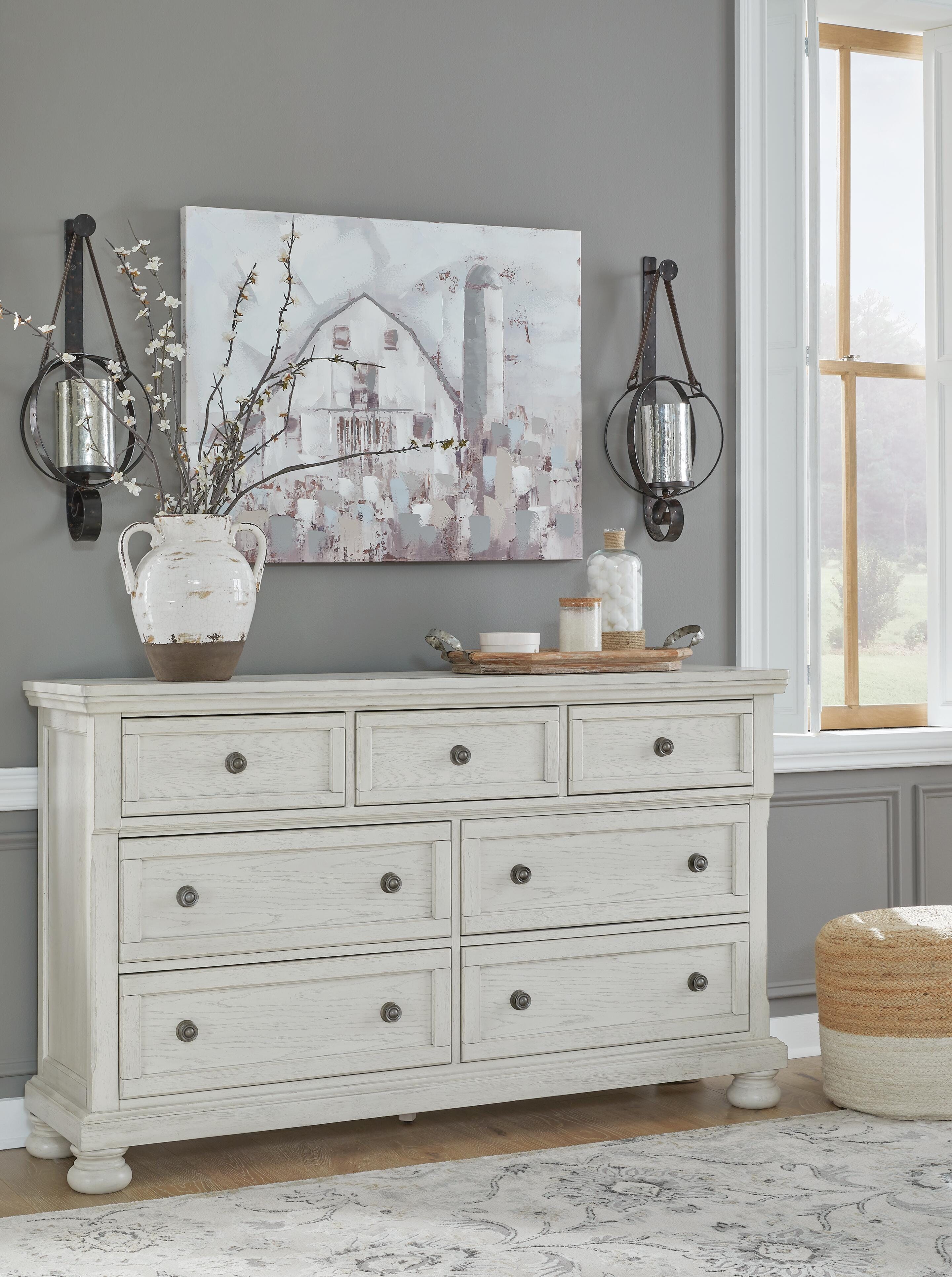 Robbinsdale Queen Panel Bed, Dresser, Chest and 2 Nightstands - image 15