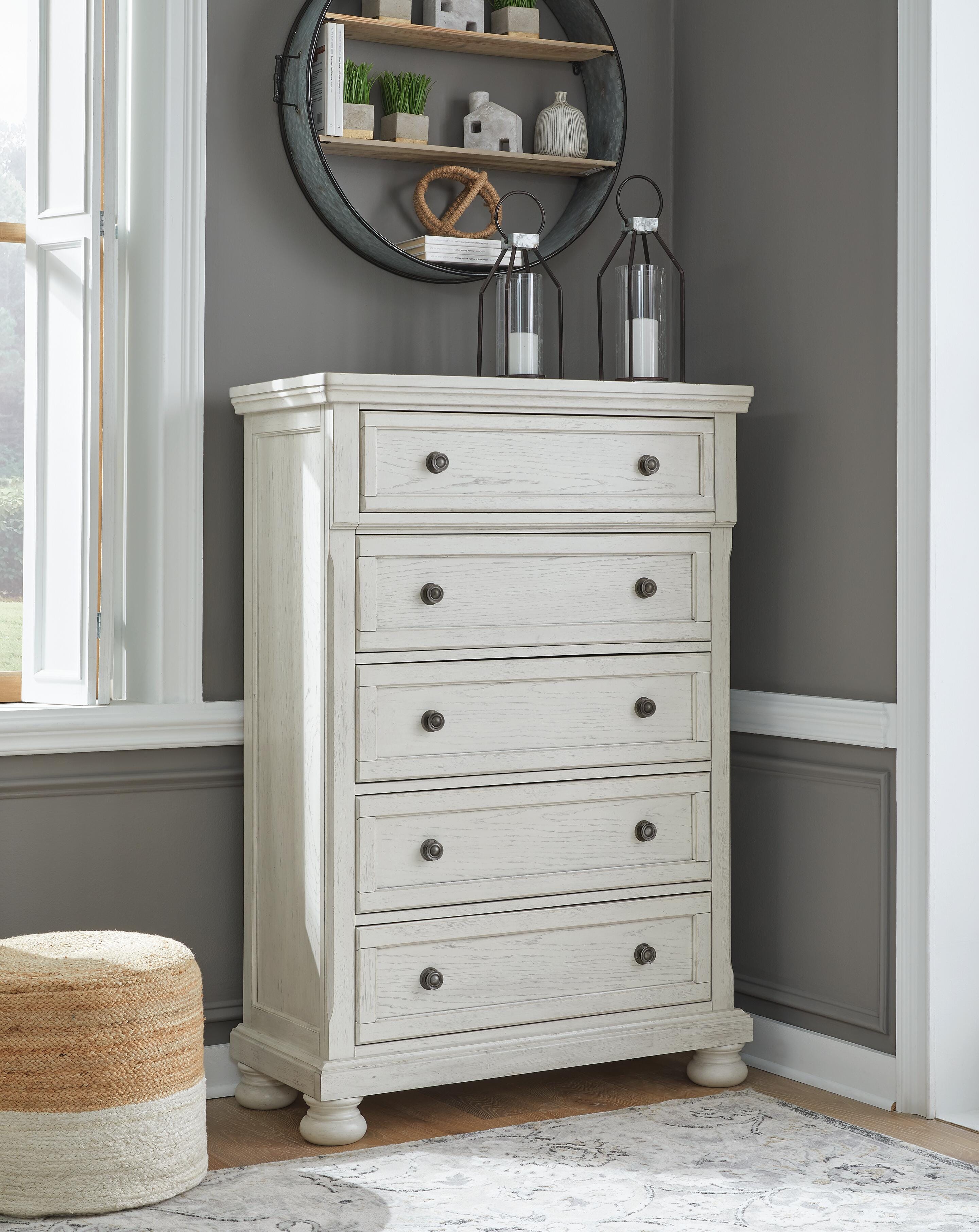 Robbinsdale Queen Panel Bed, Dresser, Chest and 2 Nightstands - image 16